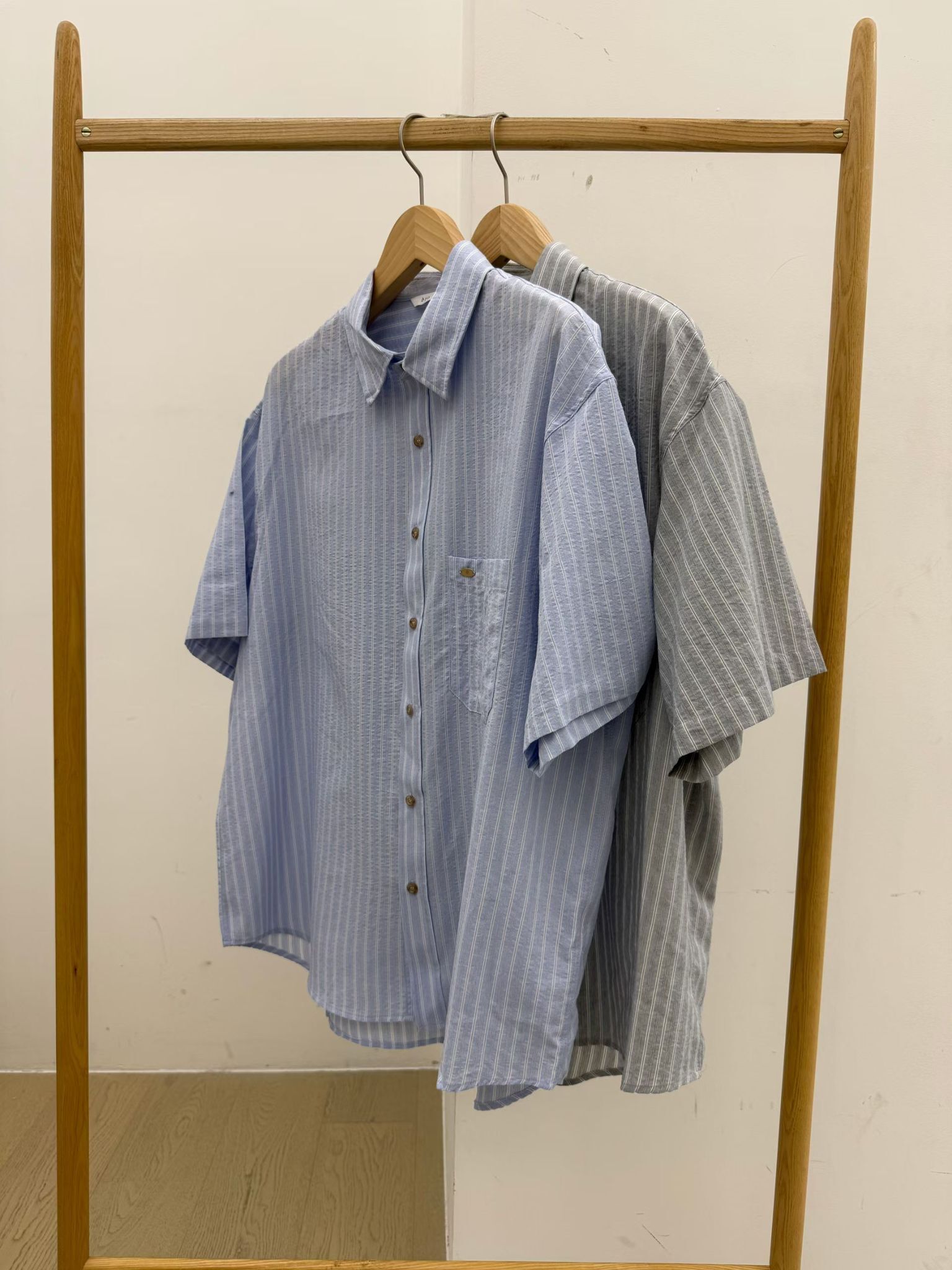 直紋短袖恤衫 bro-002S