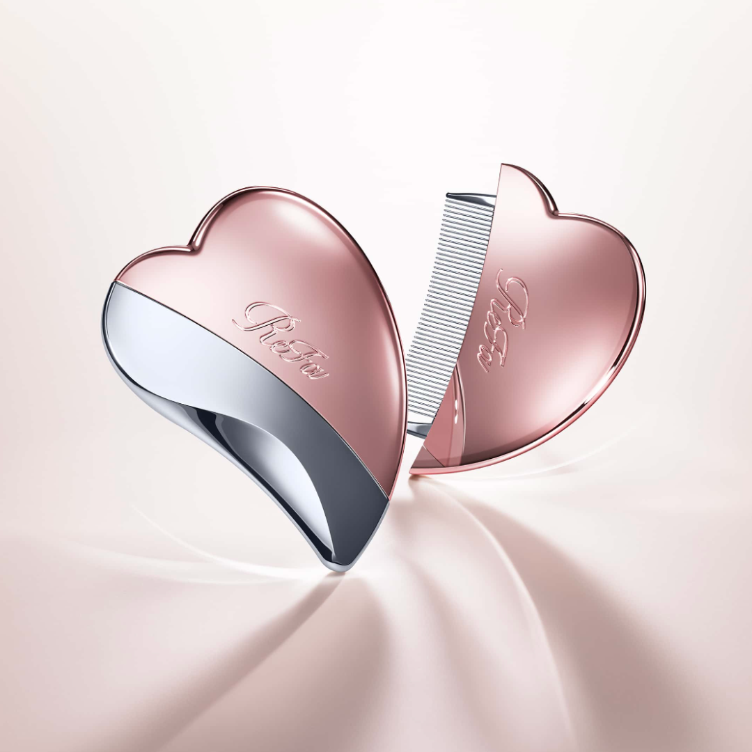 REFA Heart Comb Caxa 心型兩用髮梳 穴位按摩 臉部提拉