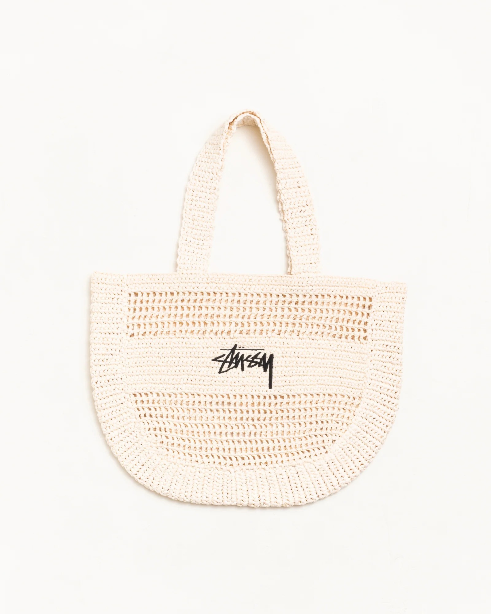 STUSSY WOVEN TOTE BAG  Ivory 米白色編織袋
