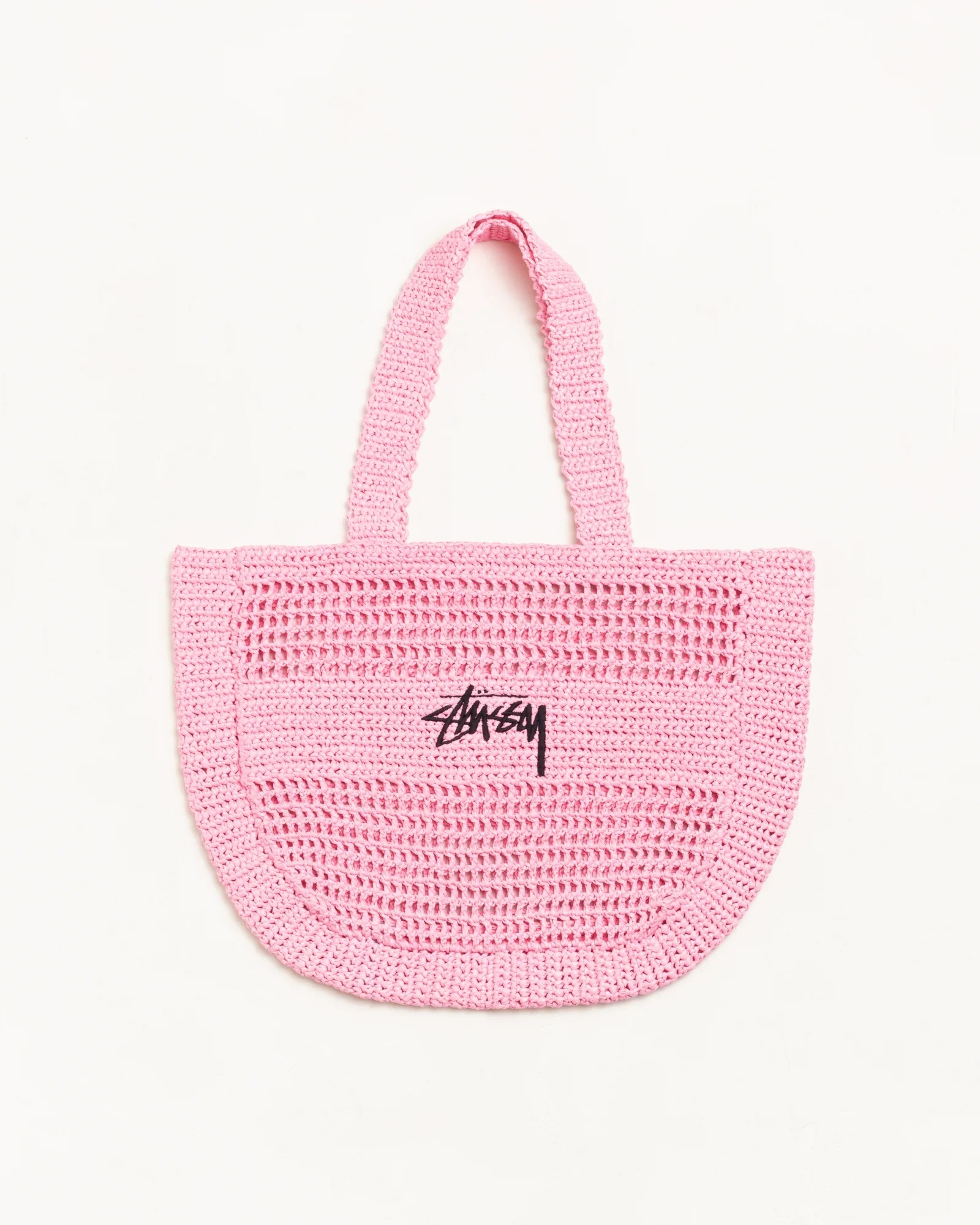 STUSSY WOVEN TOTE BAG LIGHT PINK 淺粉色 編織袋