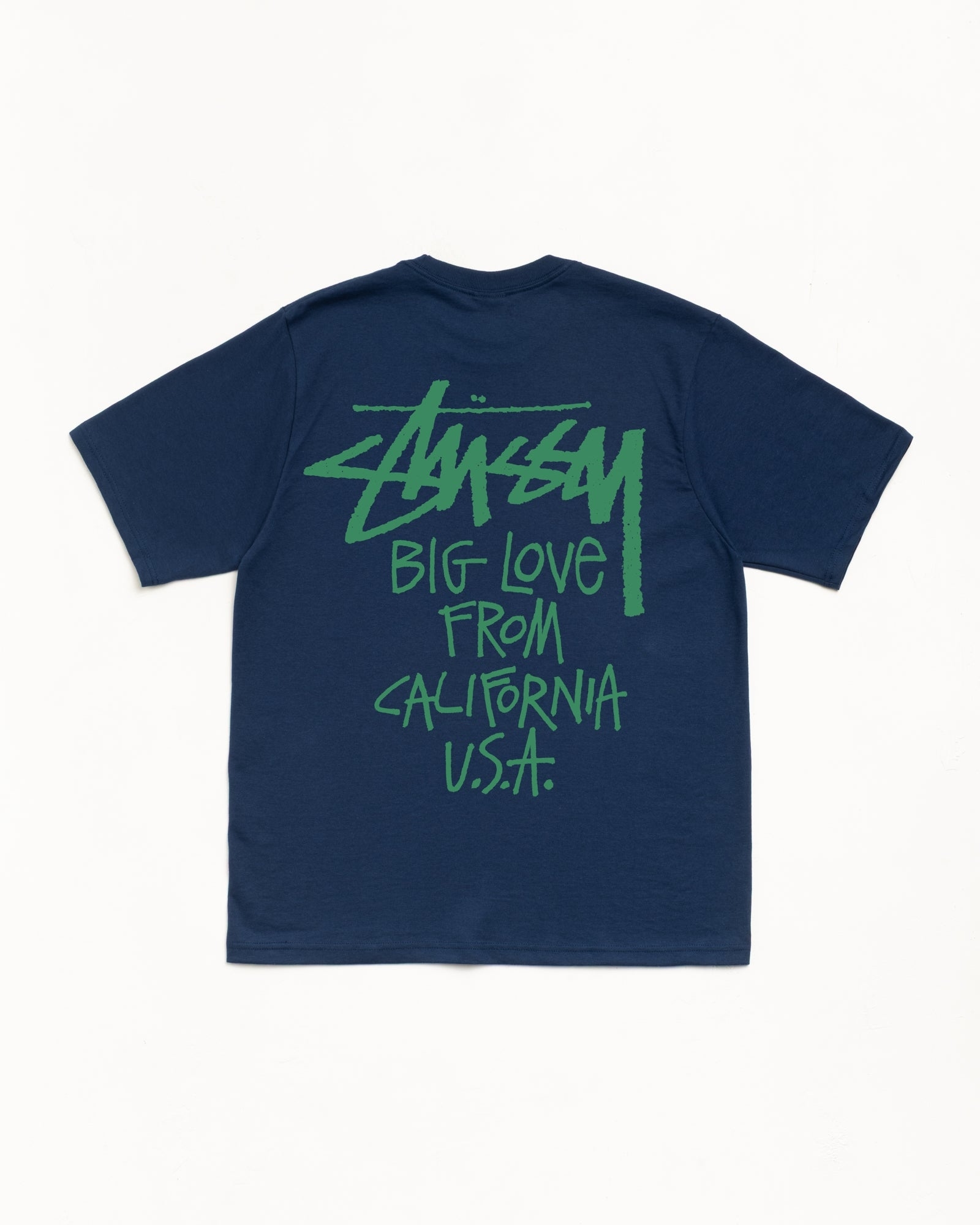 STUSSY SS26 BIG LOVE TEE NAVY 深藍