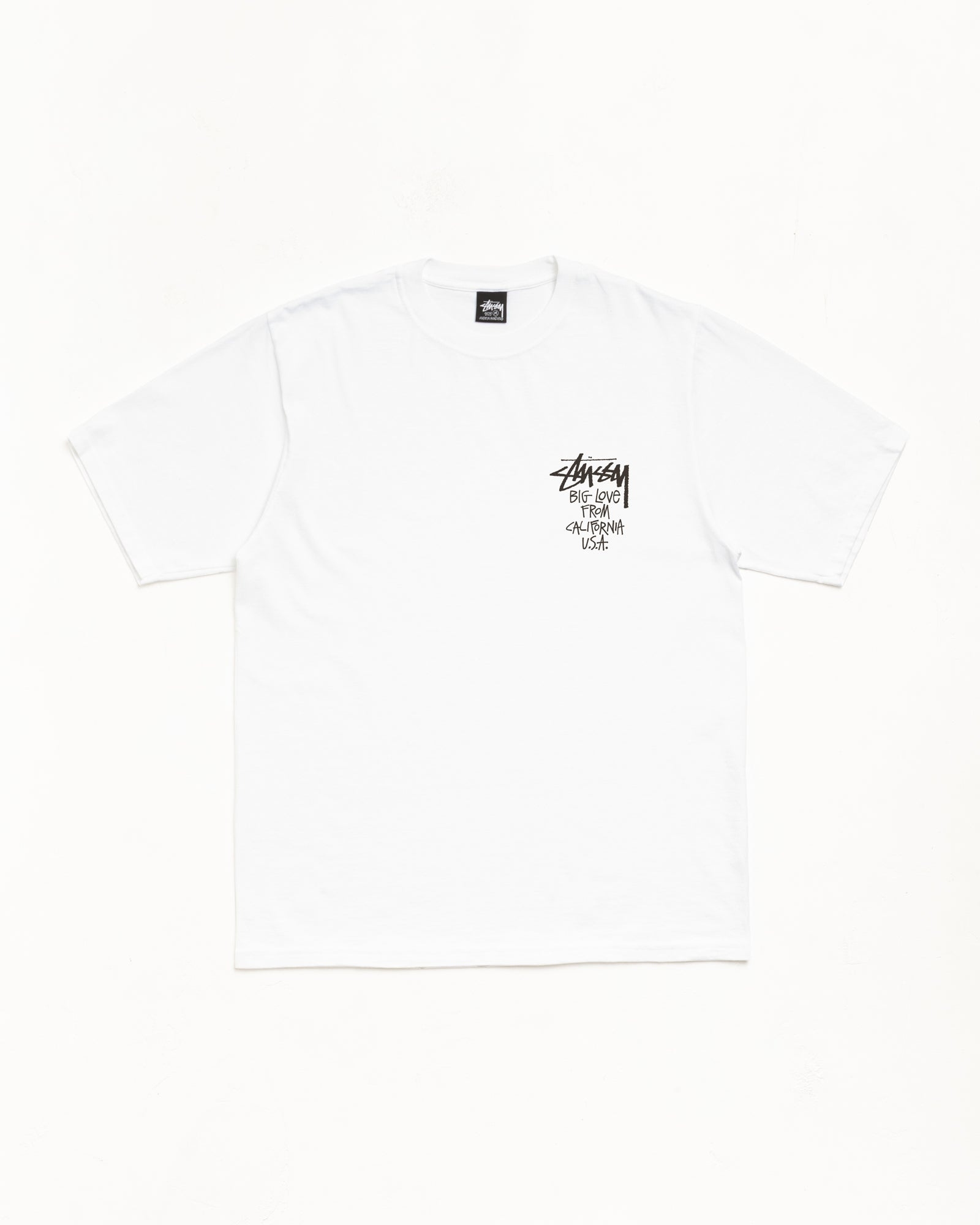 STUSSY SS26 BIG LOVE TEE WHITE