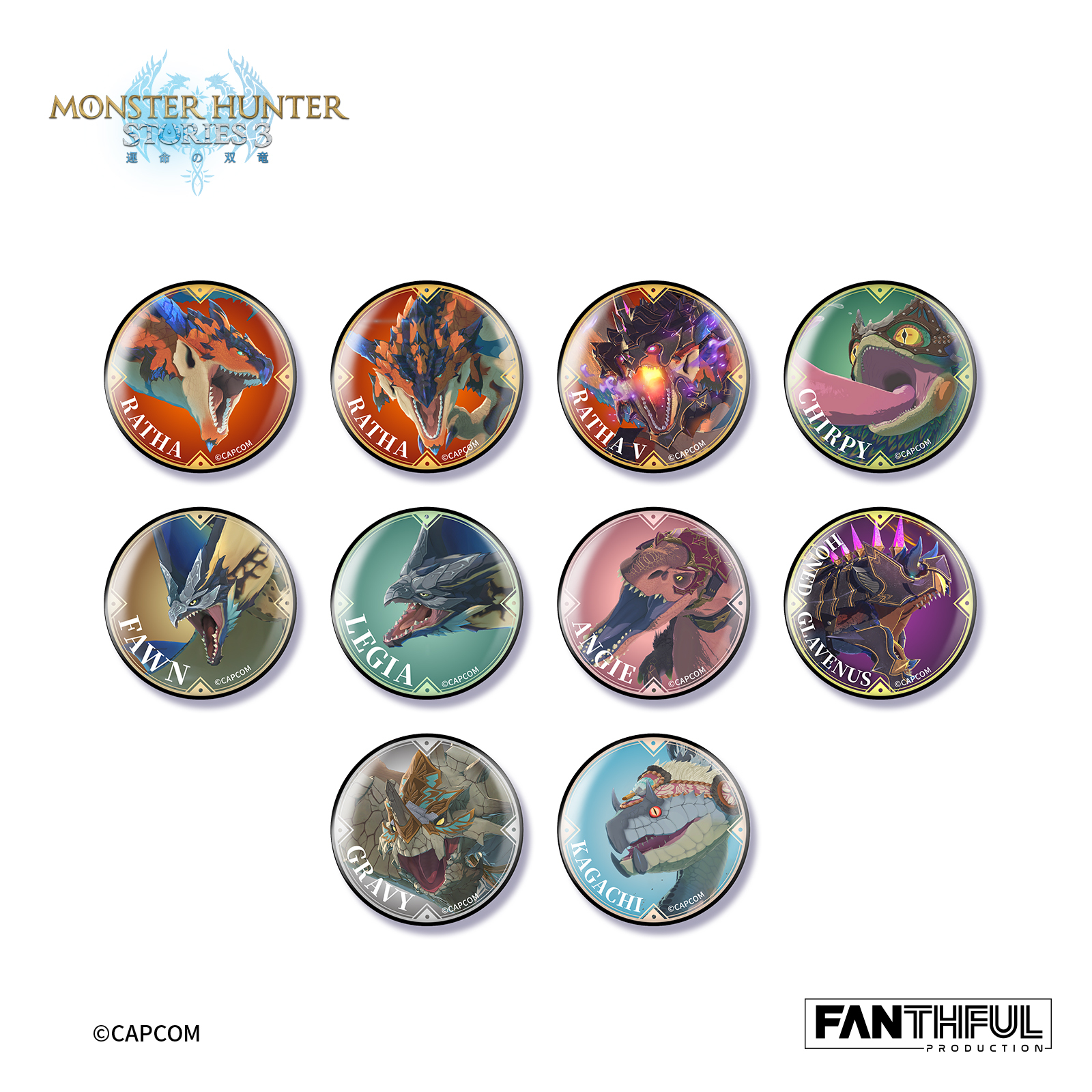 「ACG.GO」「預購」FANTHFUL《魔物獵人物語 3》隨行獸壓克力立牌 (整盒10入)