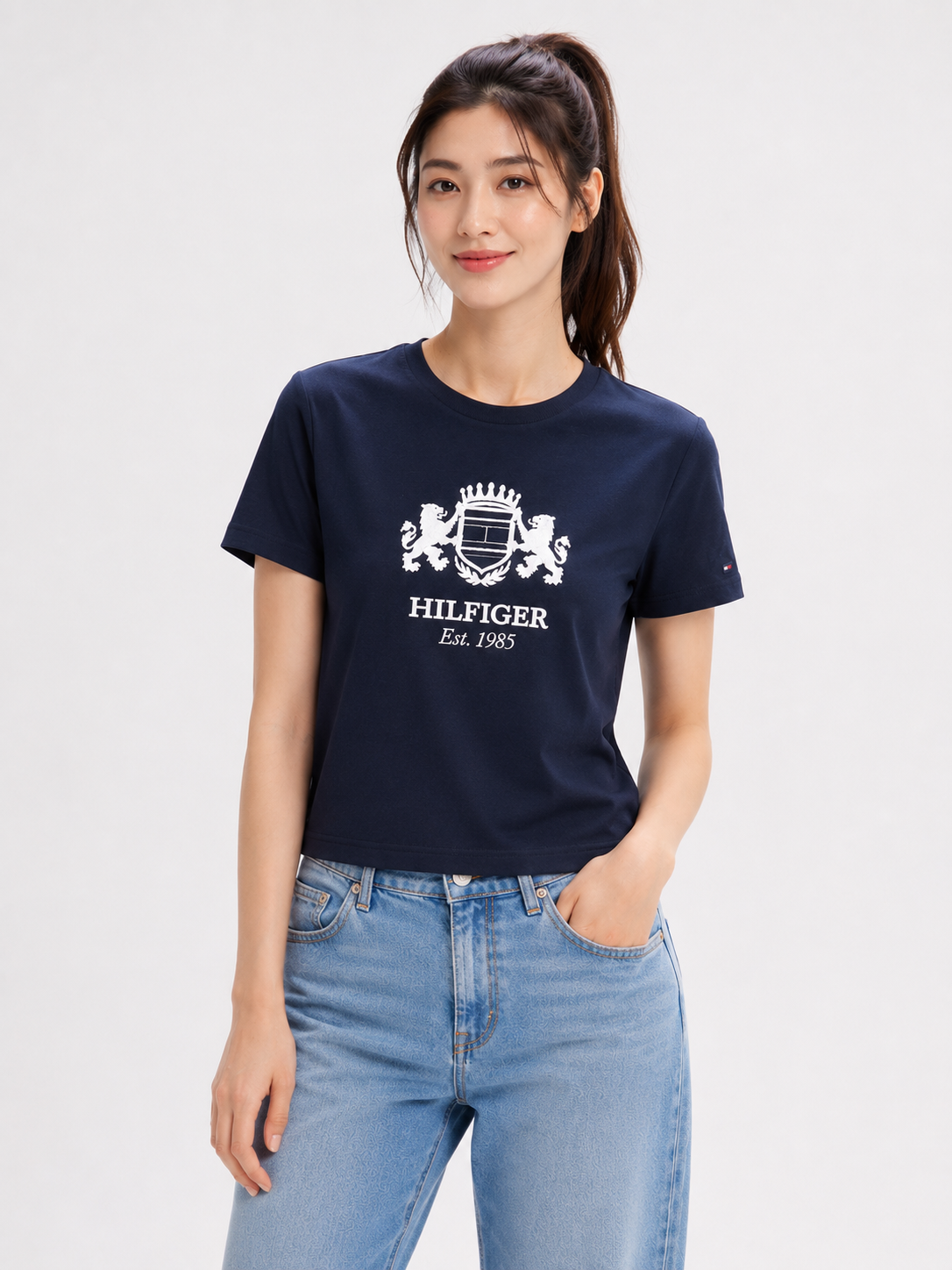 OBS463 Tommy Hilfiger Crest Logo 女裝Tee
