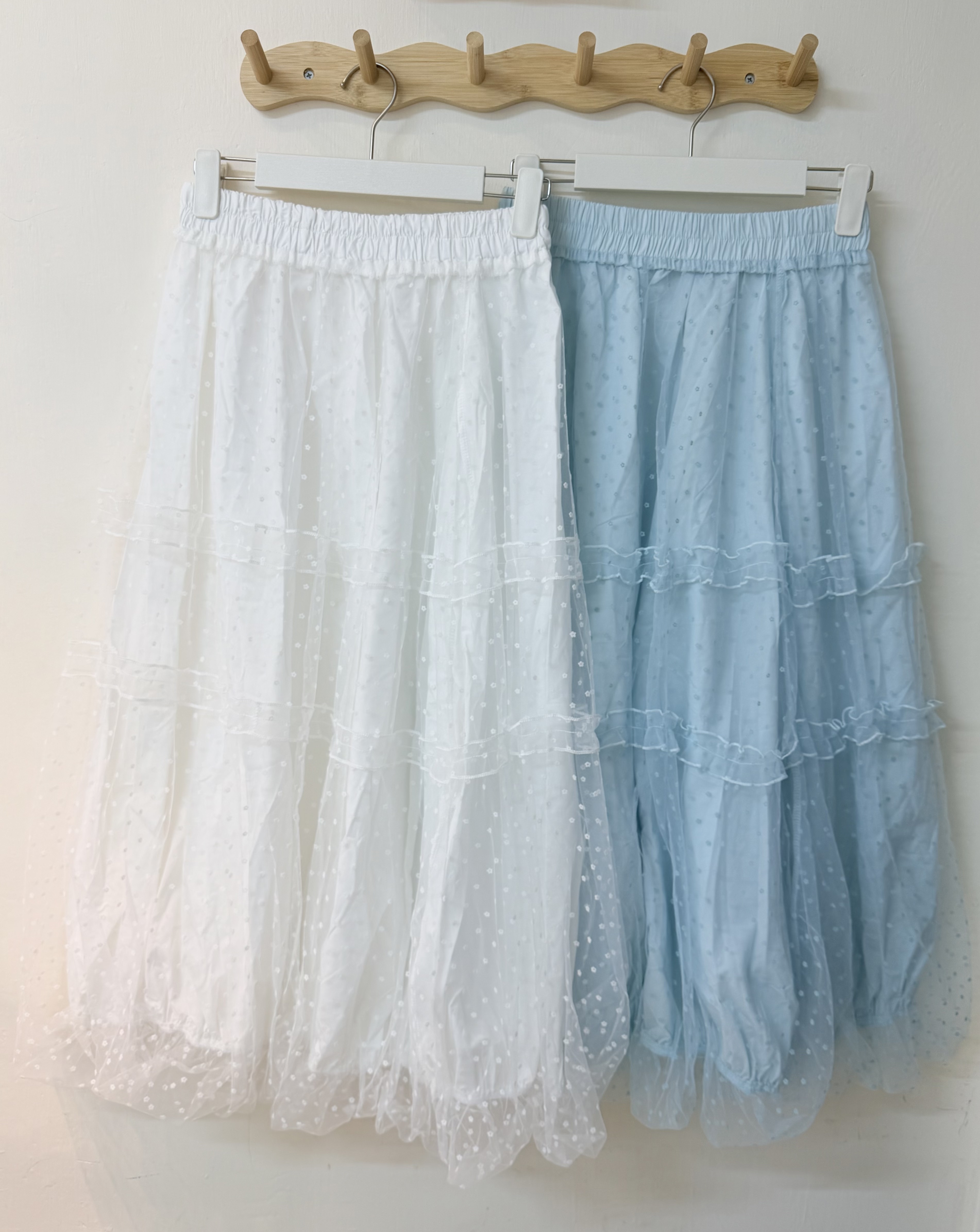 小個子🆗可愛い♡ 小花花透紗Balloon半身裙🪼