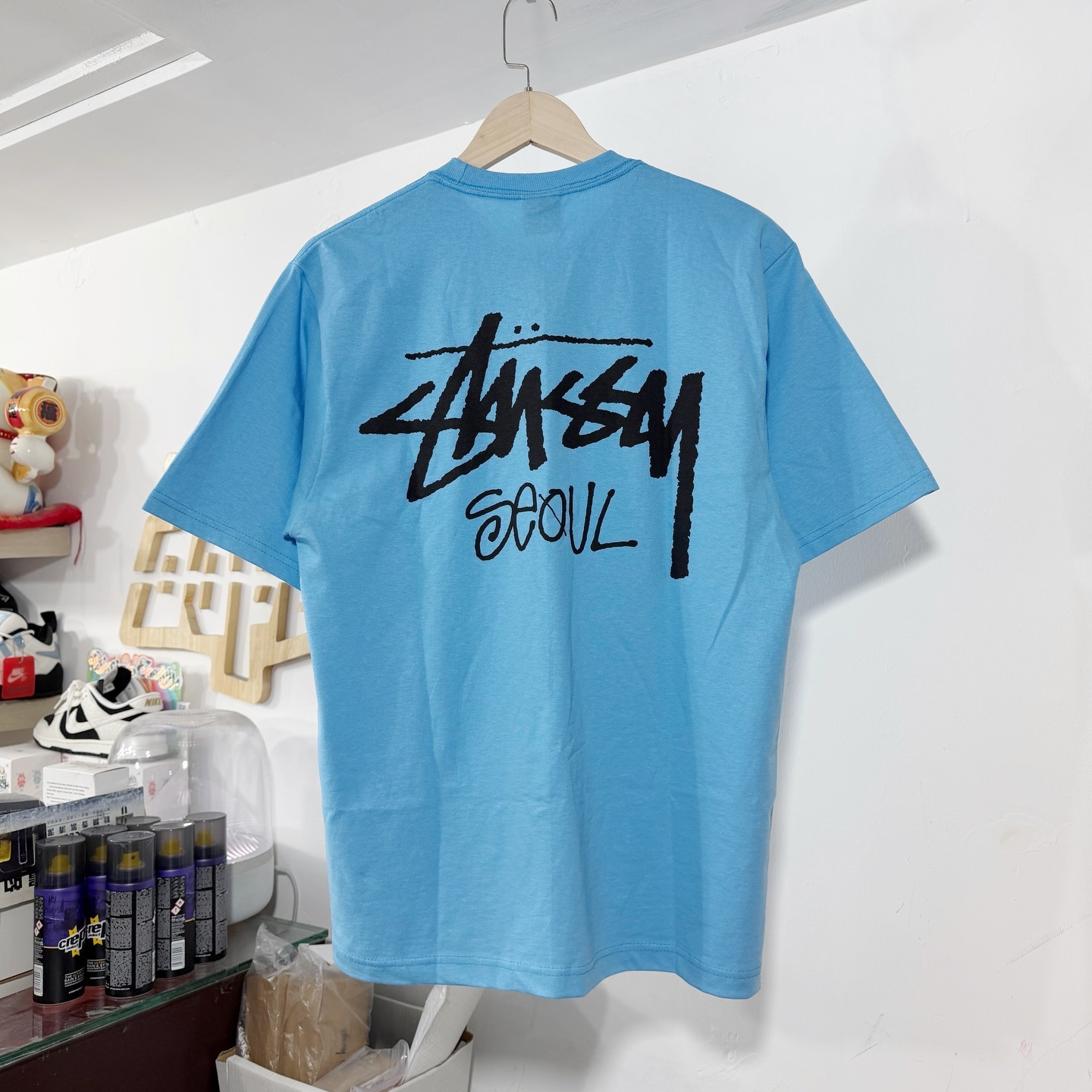 STUSSY STOCK SEOUL SHOP TEE 首爾限定 短袖 SKY BLUE