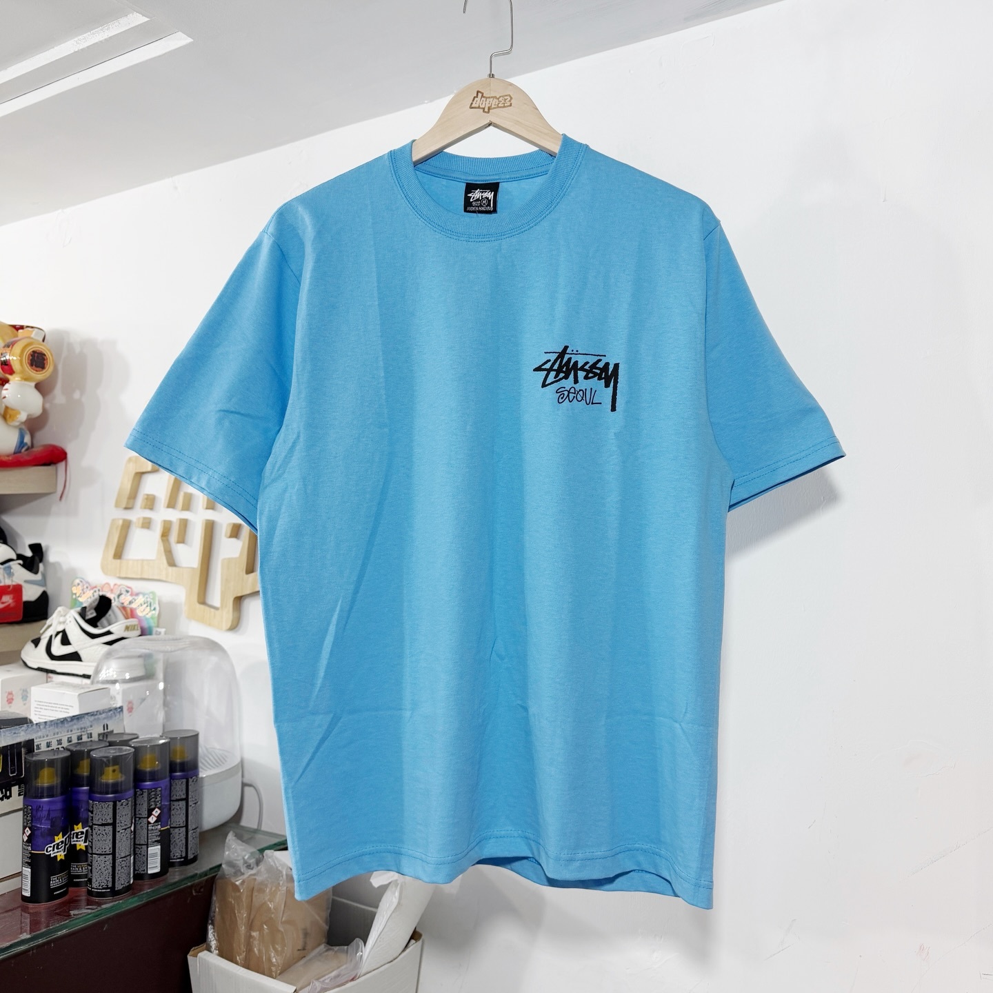 STUSSY STOCK SEOUL SHOP TEE 首爾限定 短袖 SKY BLUE