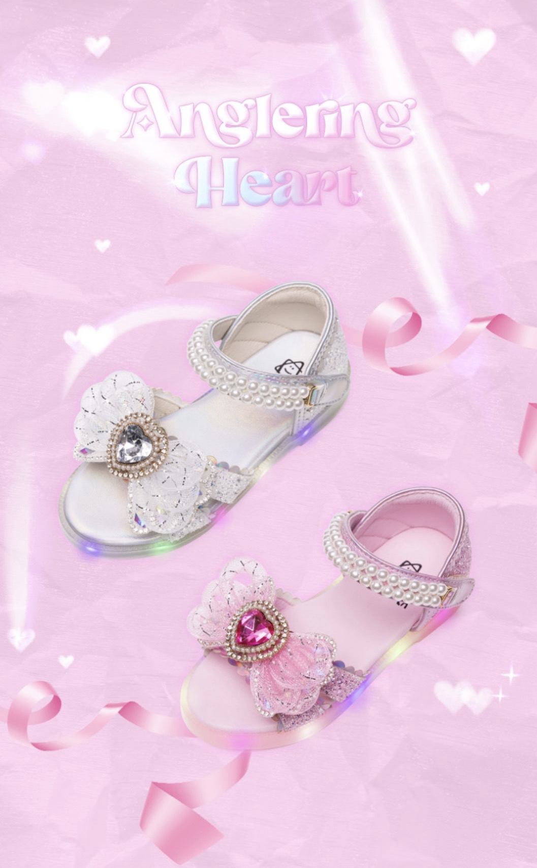 La Stella Angelring Heart LED Princess Sandals