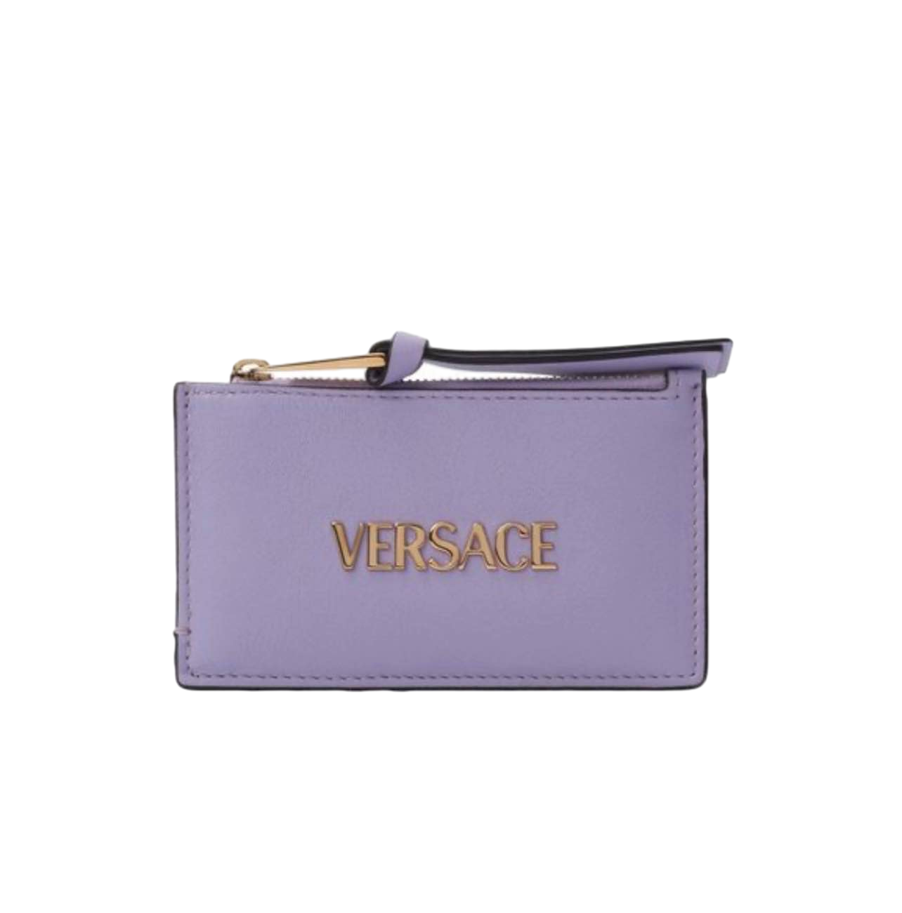 【Versace Outlet】Card Case Lamb Leather  紫