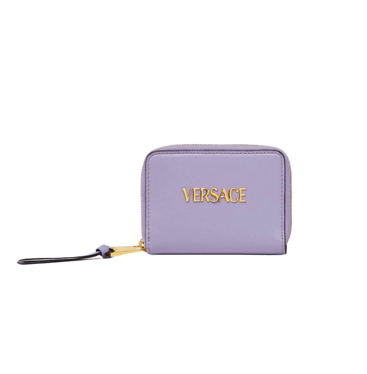 【Versace Outlet】Versace Compact Wallet Lamb Leather  紫