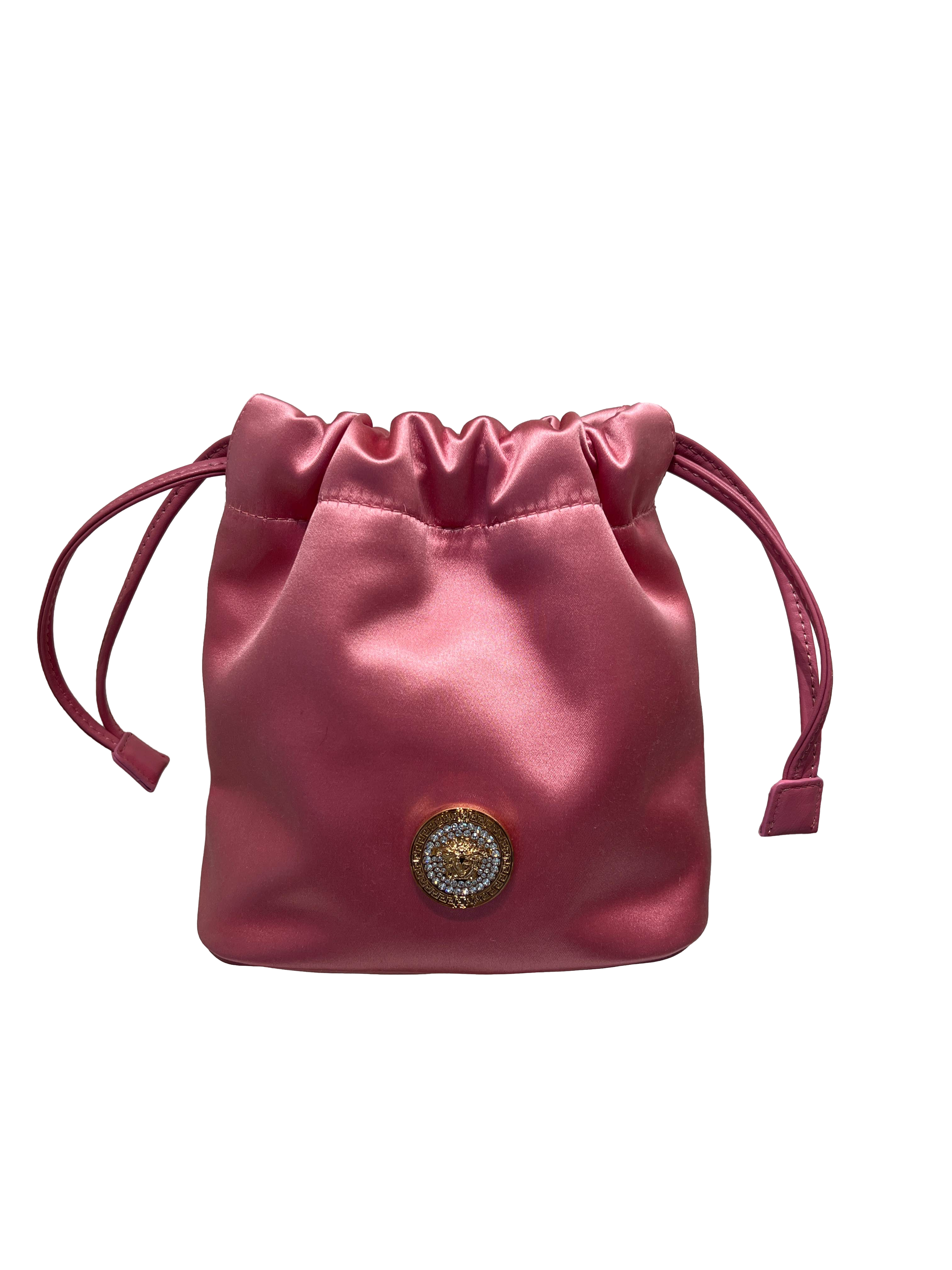 【Versace Outlet】Evening Bag Raso+ Strass  粉