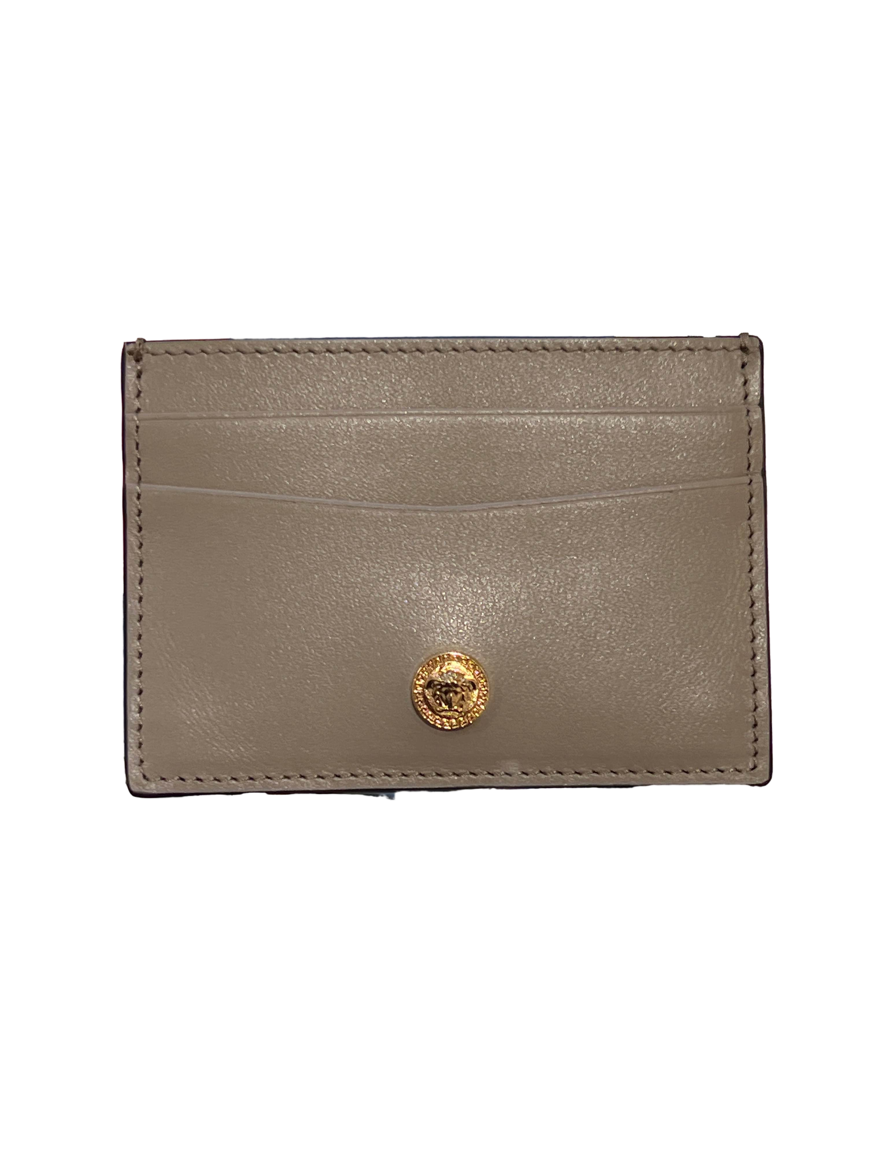 【Versace Outlet】Card Holder Calf Leather  灰