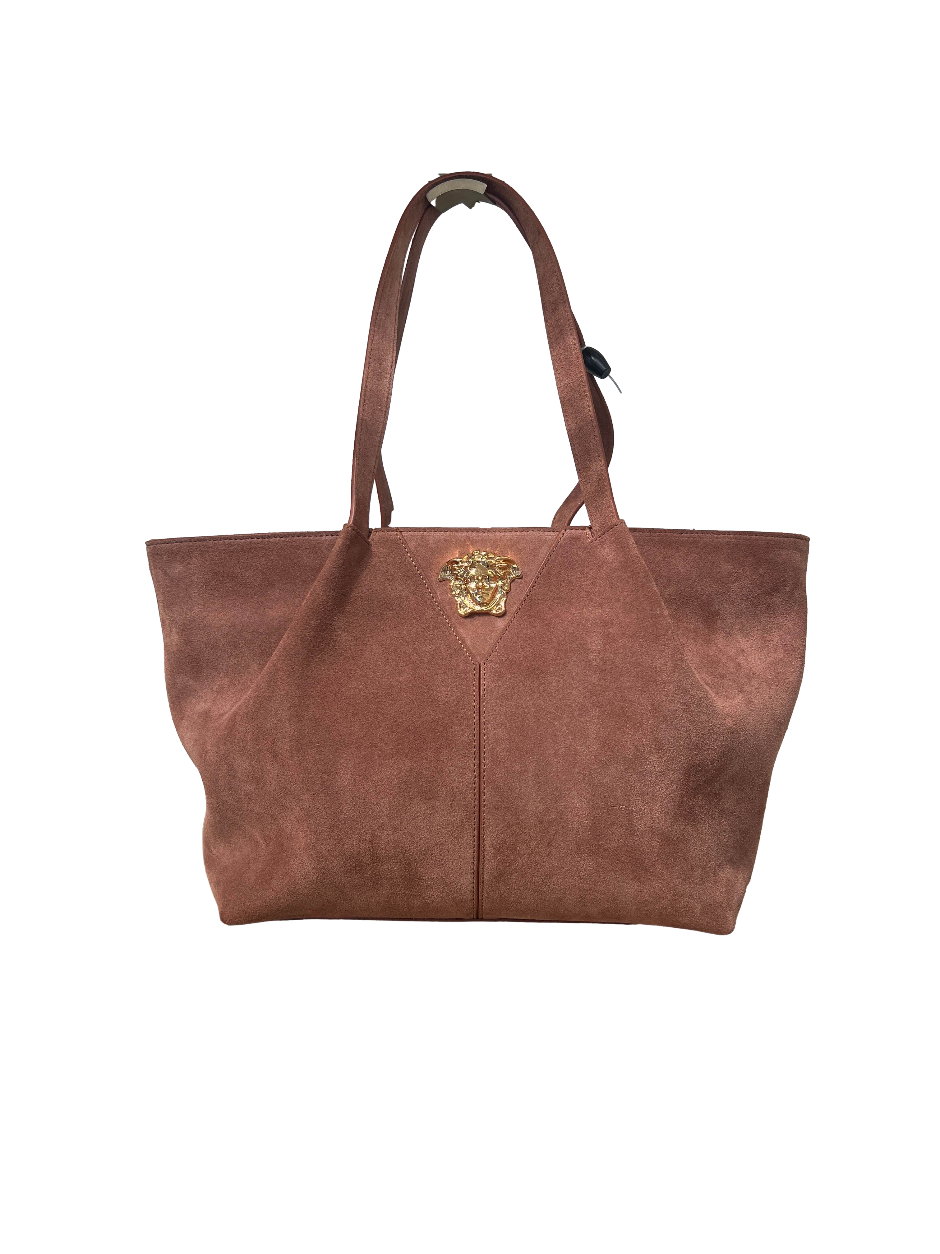 【Versace Outlet】Medium Tote Calf Leather  咖
