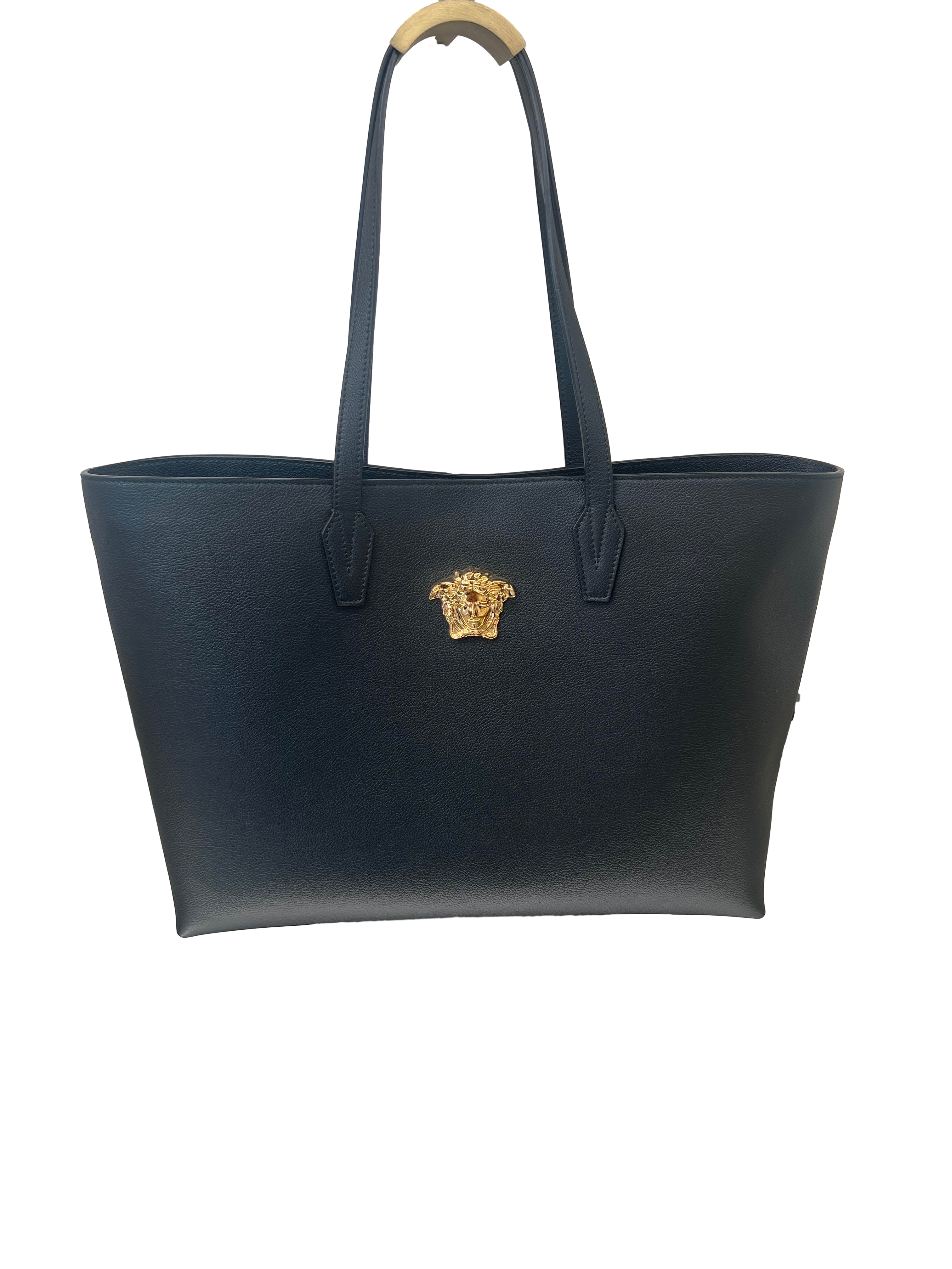【Versace Outlet】Tote Vitello  黑