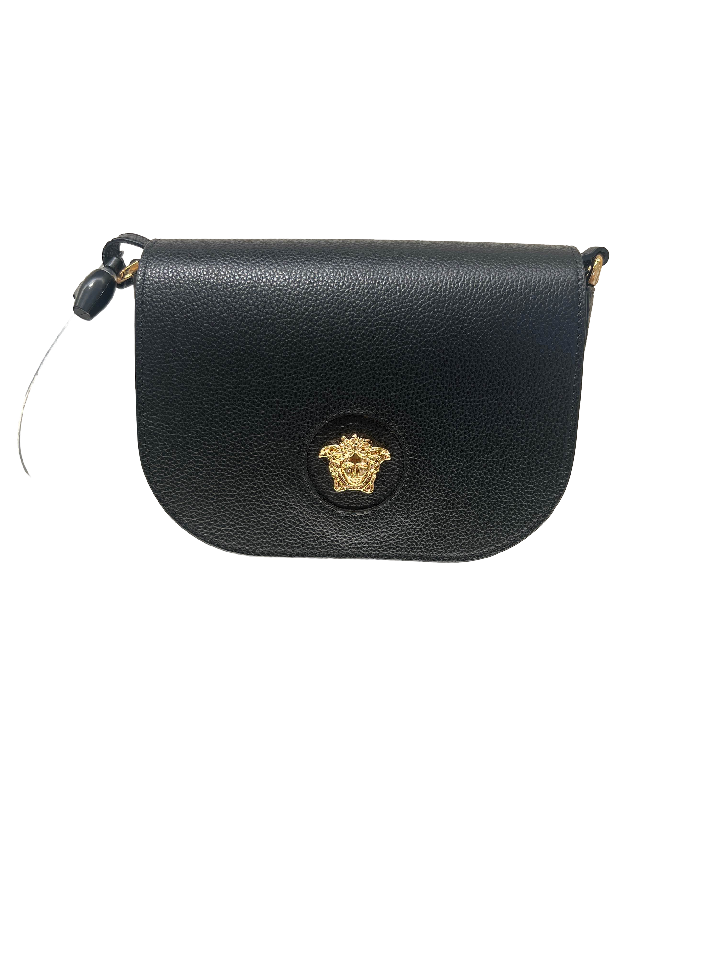 【Versace Outlet】Gianni Versace Srl Crossbody Calf Leather  黑