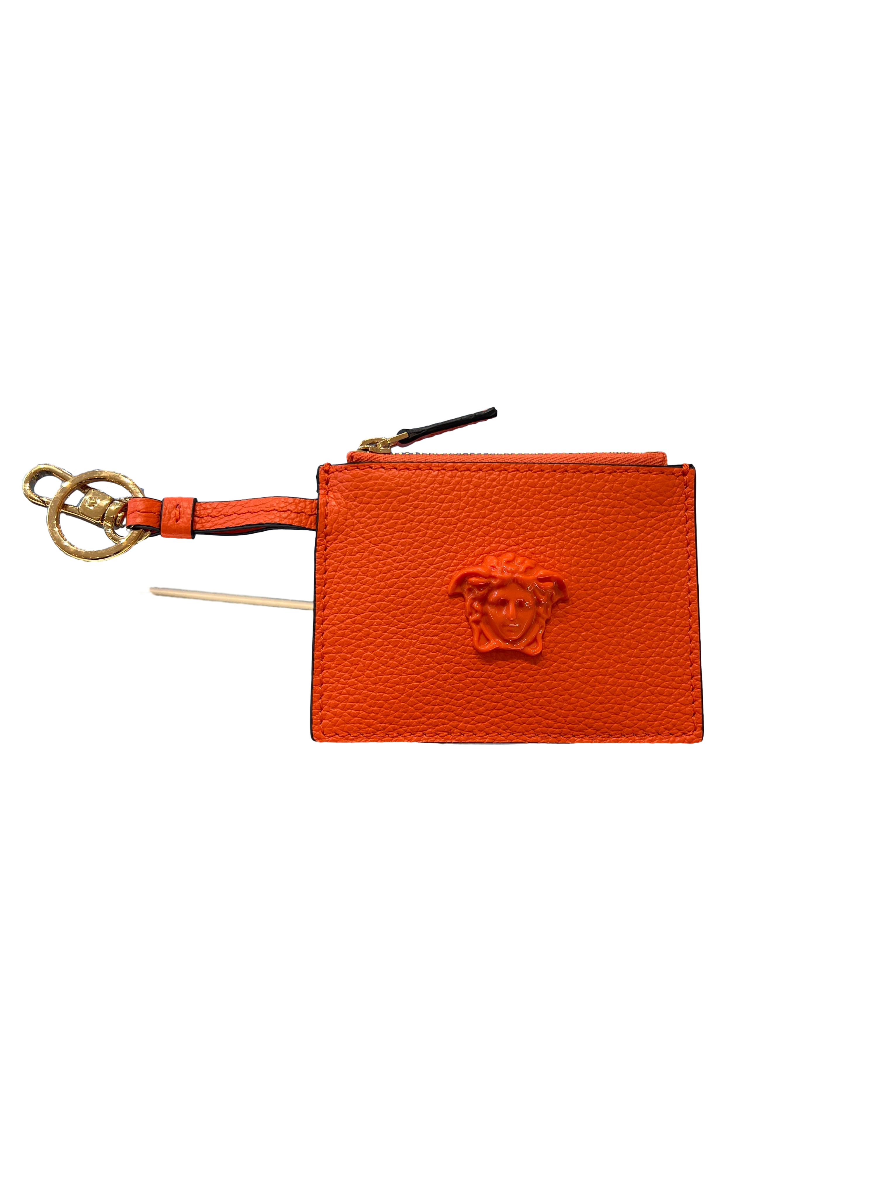 【Versace Outlet】Charm Calf Leather  橙
