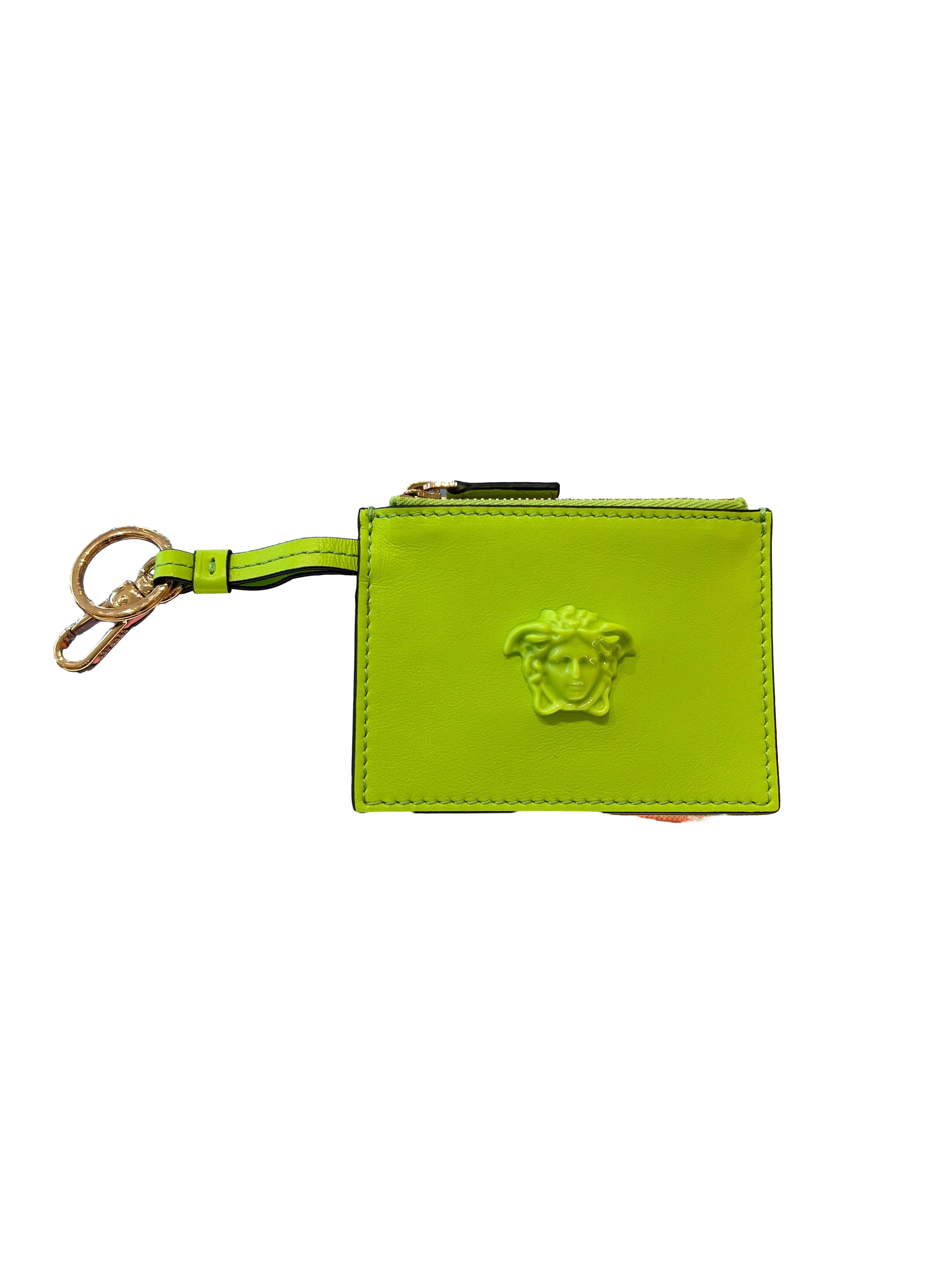 【Versace Outlet】Charm Calf Leather  綠