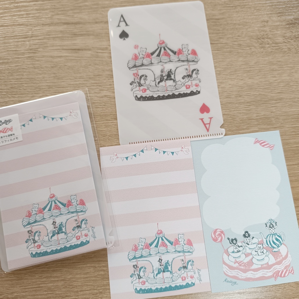 日本手紙社．Redbug「お菓子な遊園地」 M6手帳內頁組