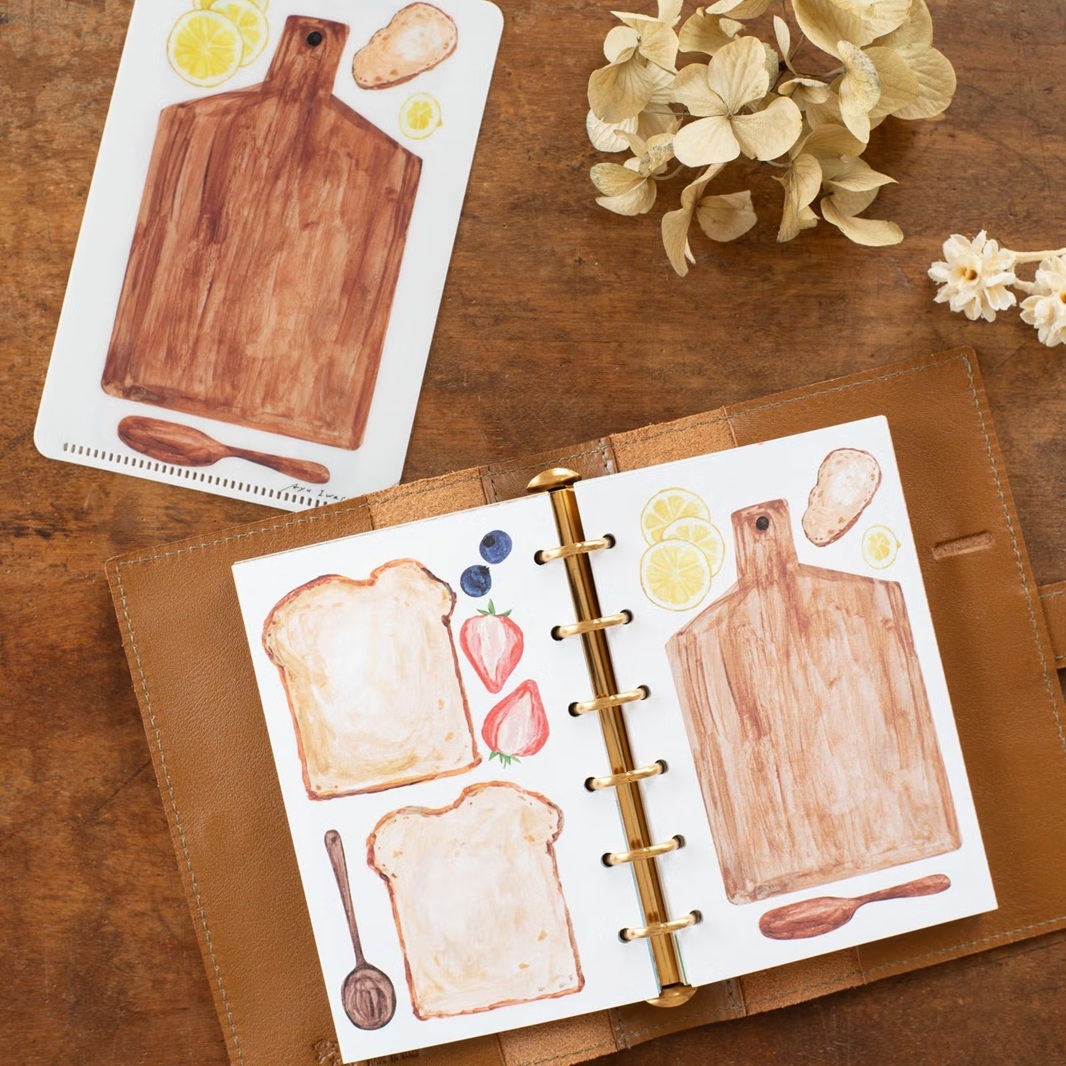 日本手紙社．いわしまあゆ「Bread&Board」 M6手帳內頁組