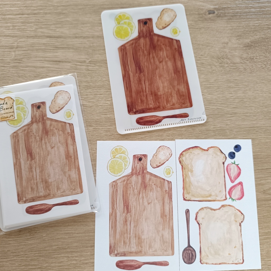 日本手紙社．いわしまあゆ「Bread&Board」 M6手帳內頁組