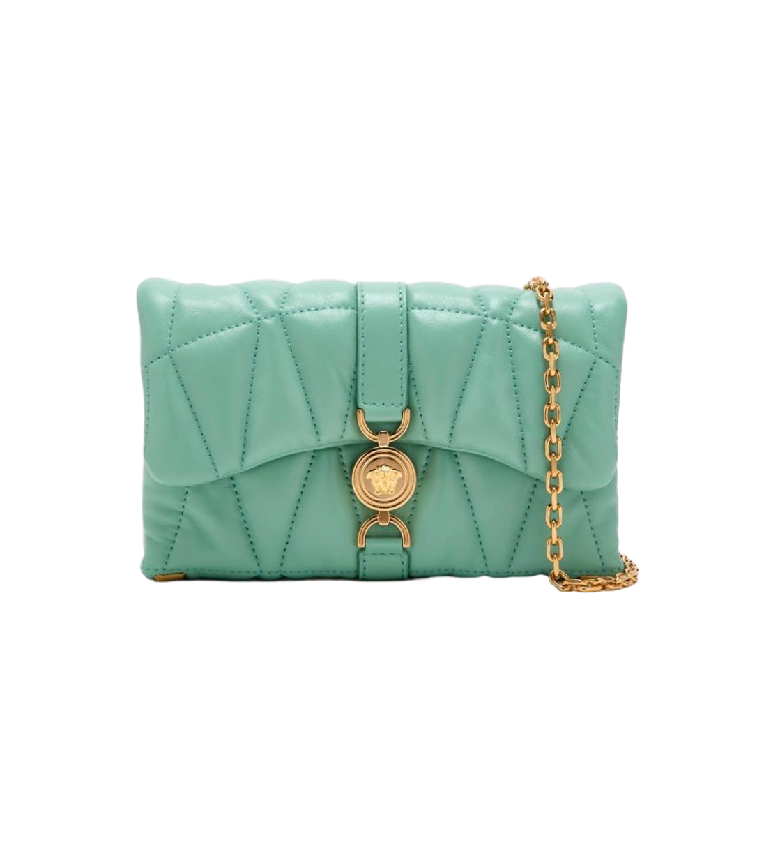 【Versace Outlet】Kleio Mini Bag Kleio Lamb Leat  綠