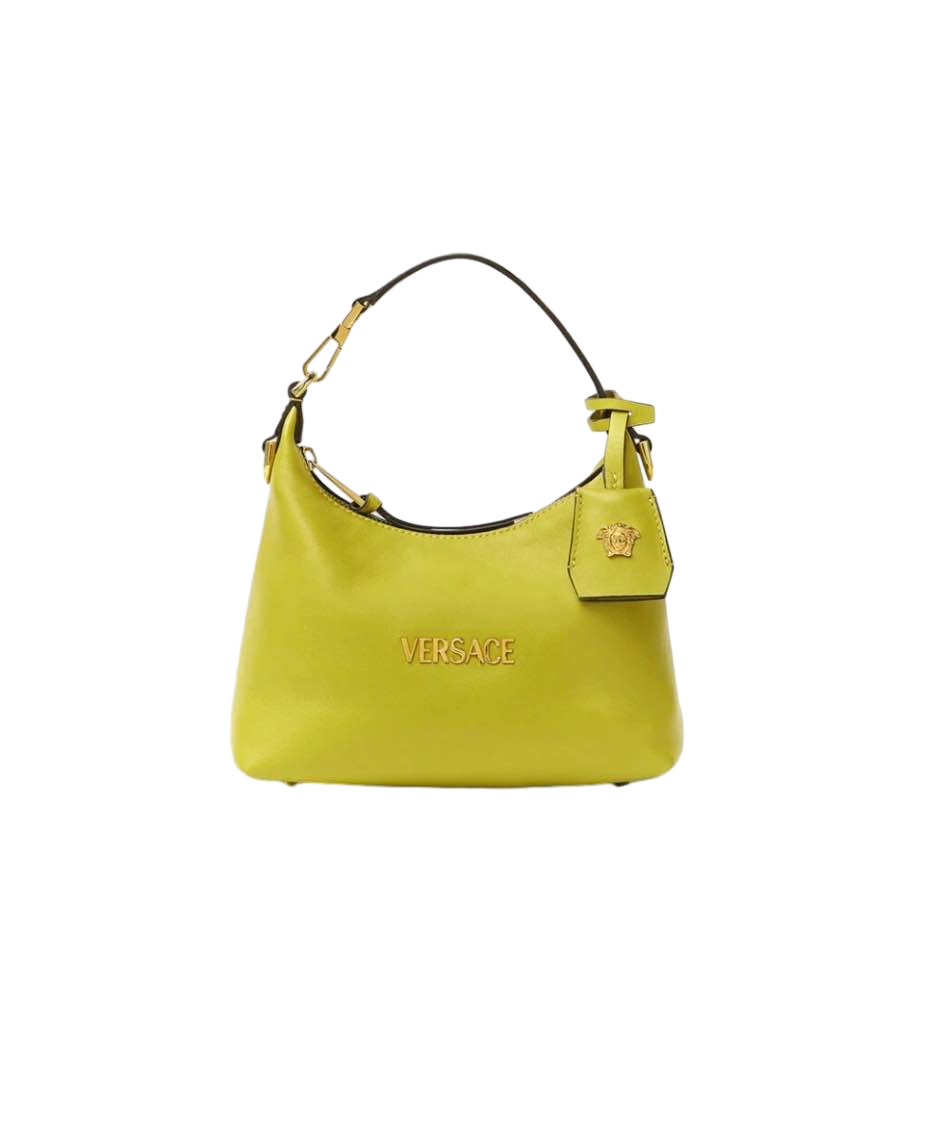 【Versace Outlet】Versace Hobo Lamb Leather  綠