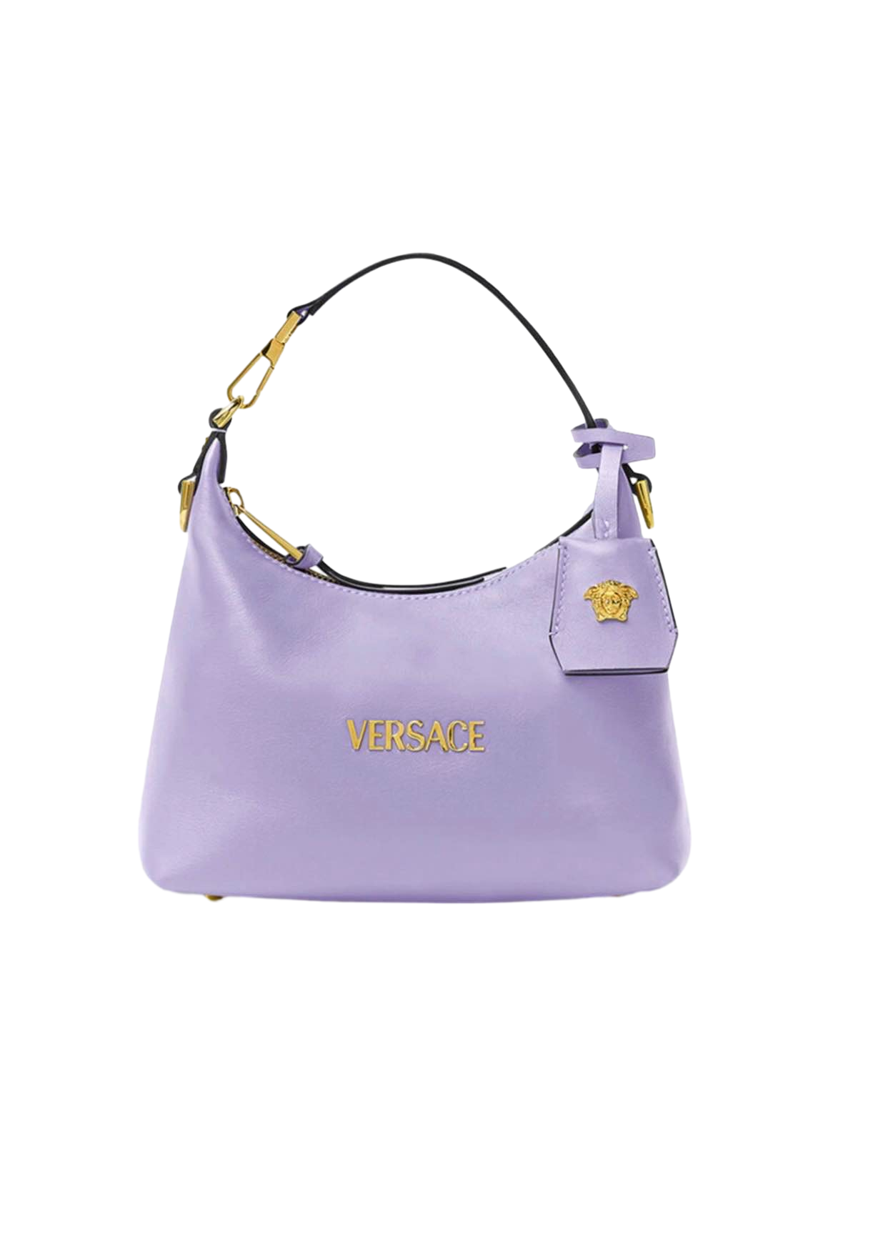 【Versace Outlet】Versace Hobo Lamb Leather  紫