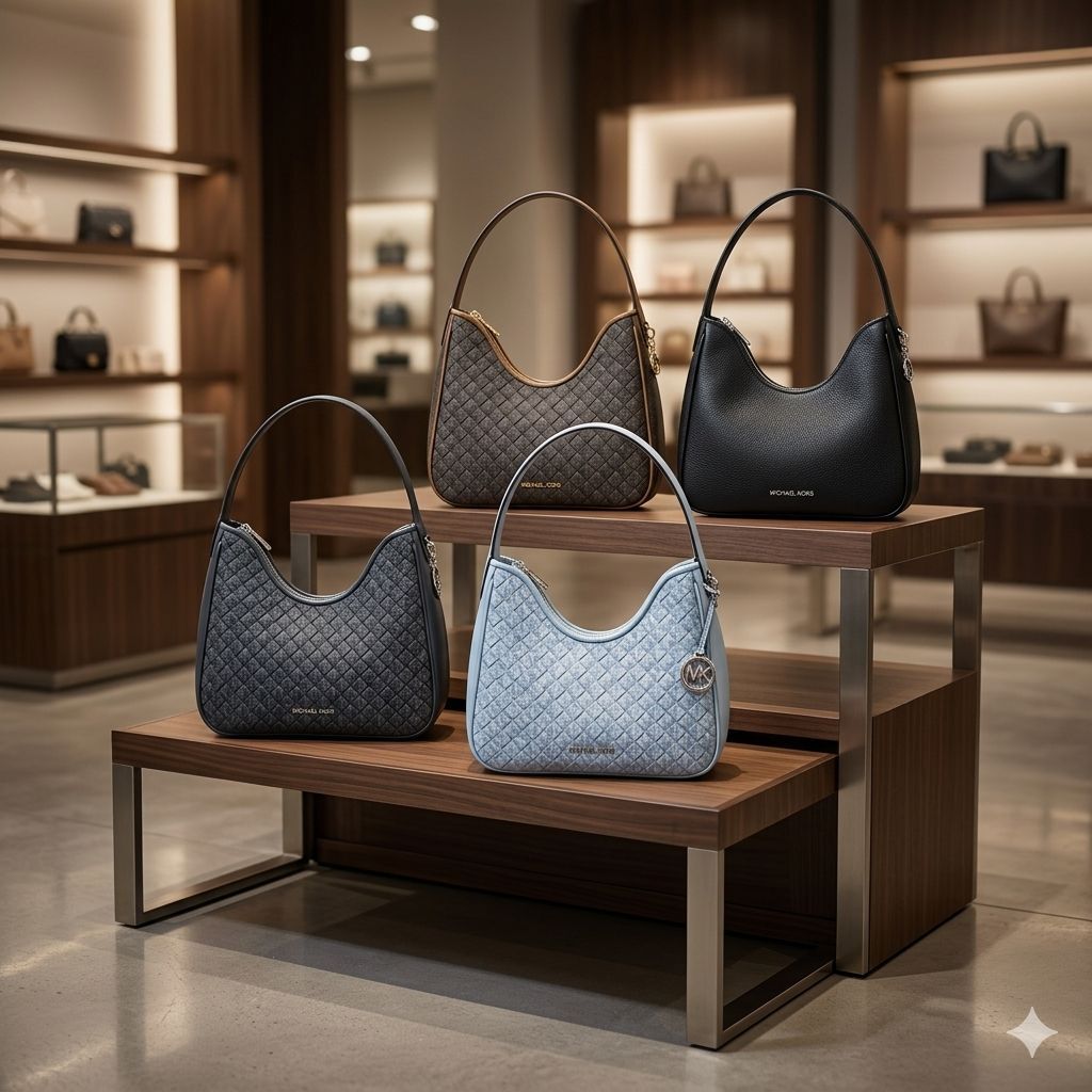 【預購】Michael Kors H050882 Nayla Woven Signature Logo Hobo 手袋
