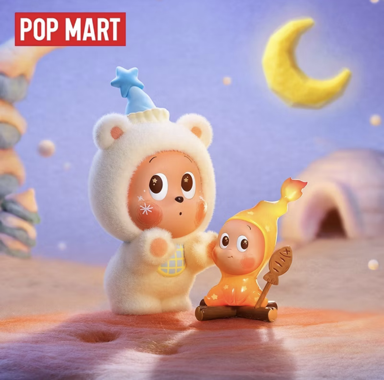 POP MART 泡泡瑪特星星人 凍土午後的溫暖手辦