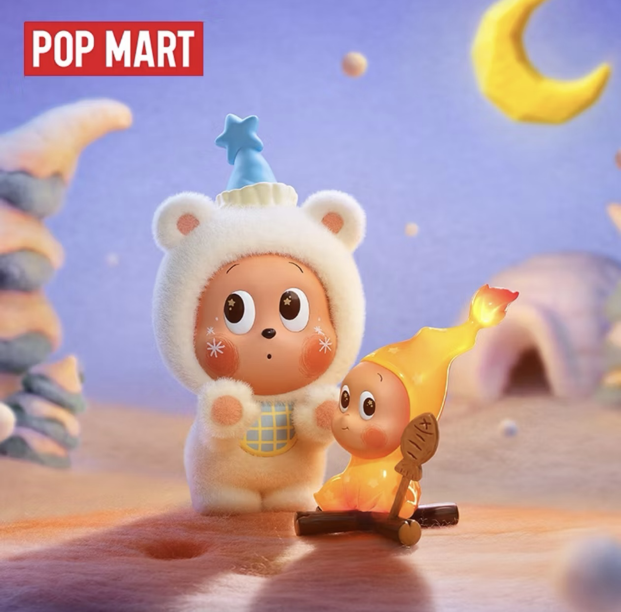 POP MART 泡泡瑪特星星人 凍土午後的溫暖手辦