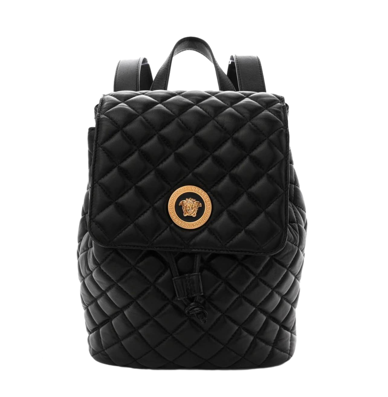 【Versace Outlet】Mini Backpack Quilted Lamb+Lam  黑