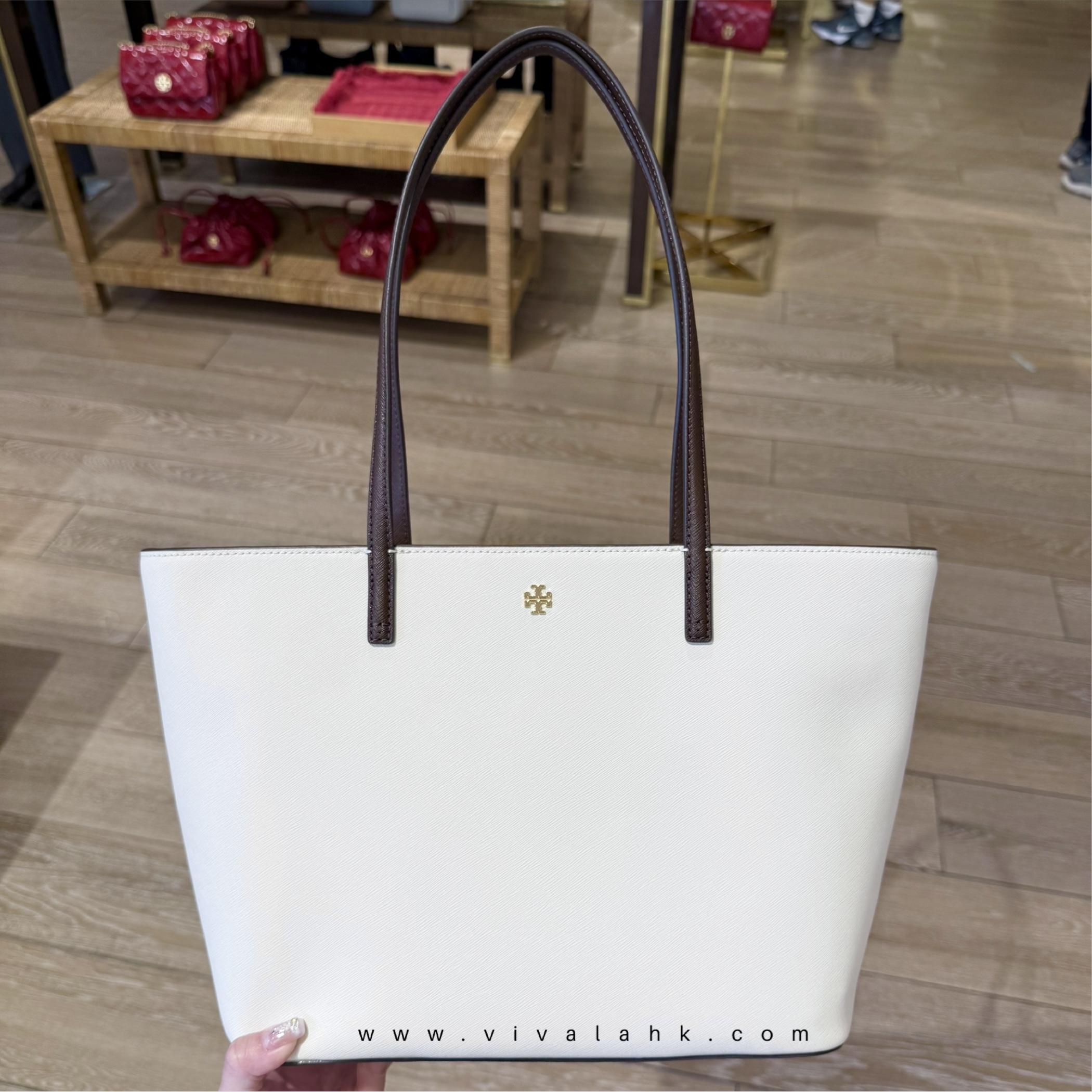 Tory Burch - 拼色 腋下+斜孭 Tote (170573)