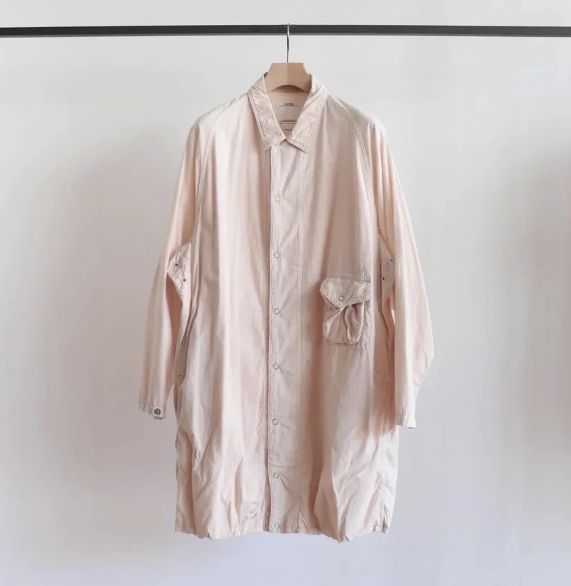 RE-STOCK: VISVIM FOUR WINDS COAT (COTTON/SILK) - PINK PRE ORDER ITEM (預訂中)