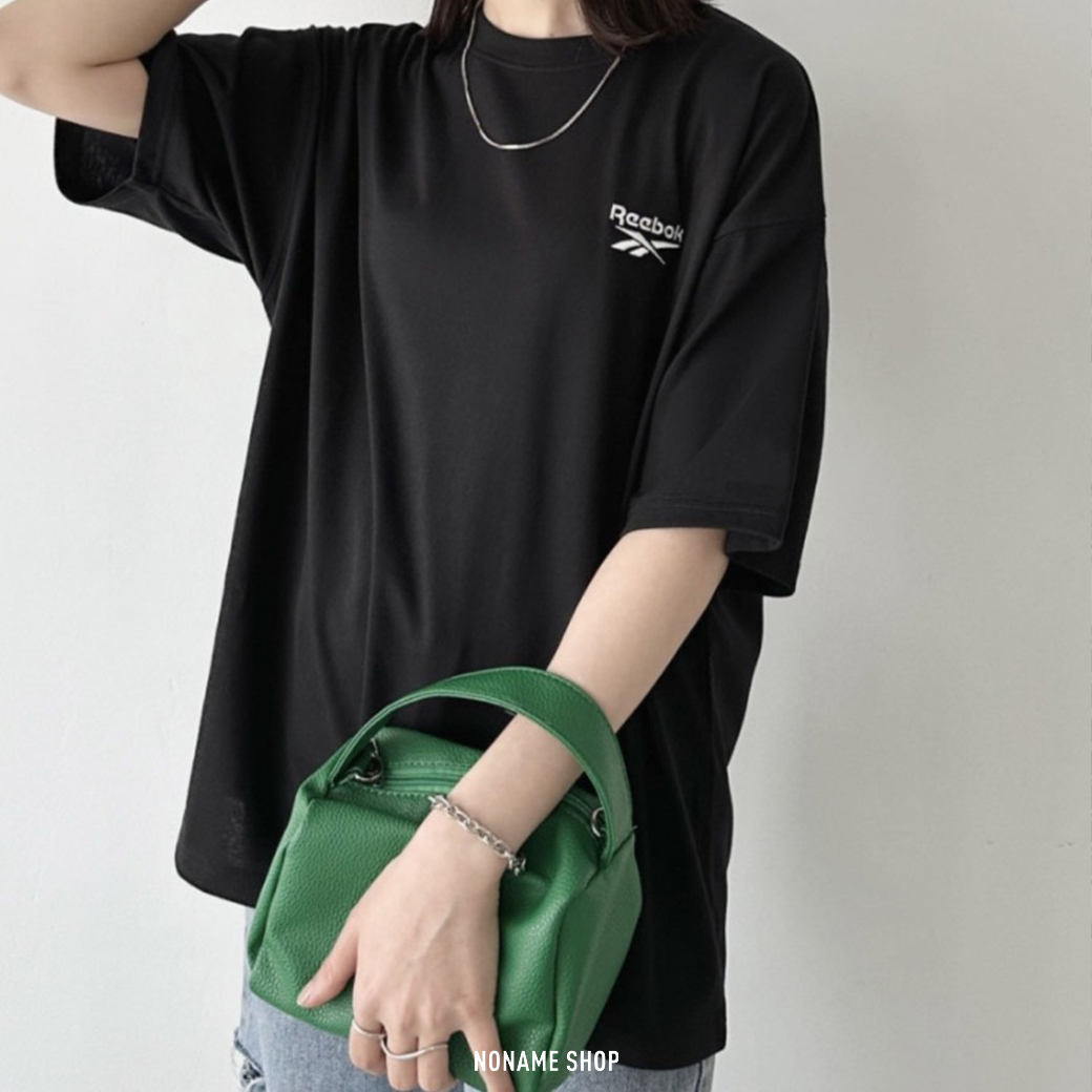 REEBOK 刺繡 LOGO 落肩 短袖 短袖 四色 (男/女同款)