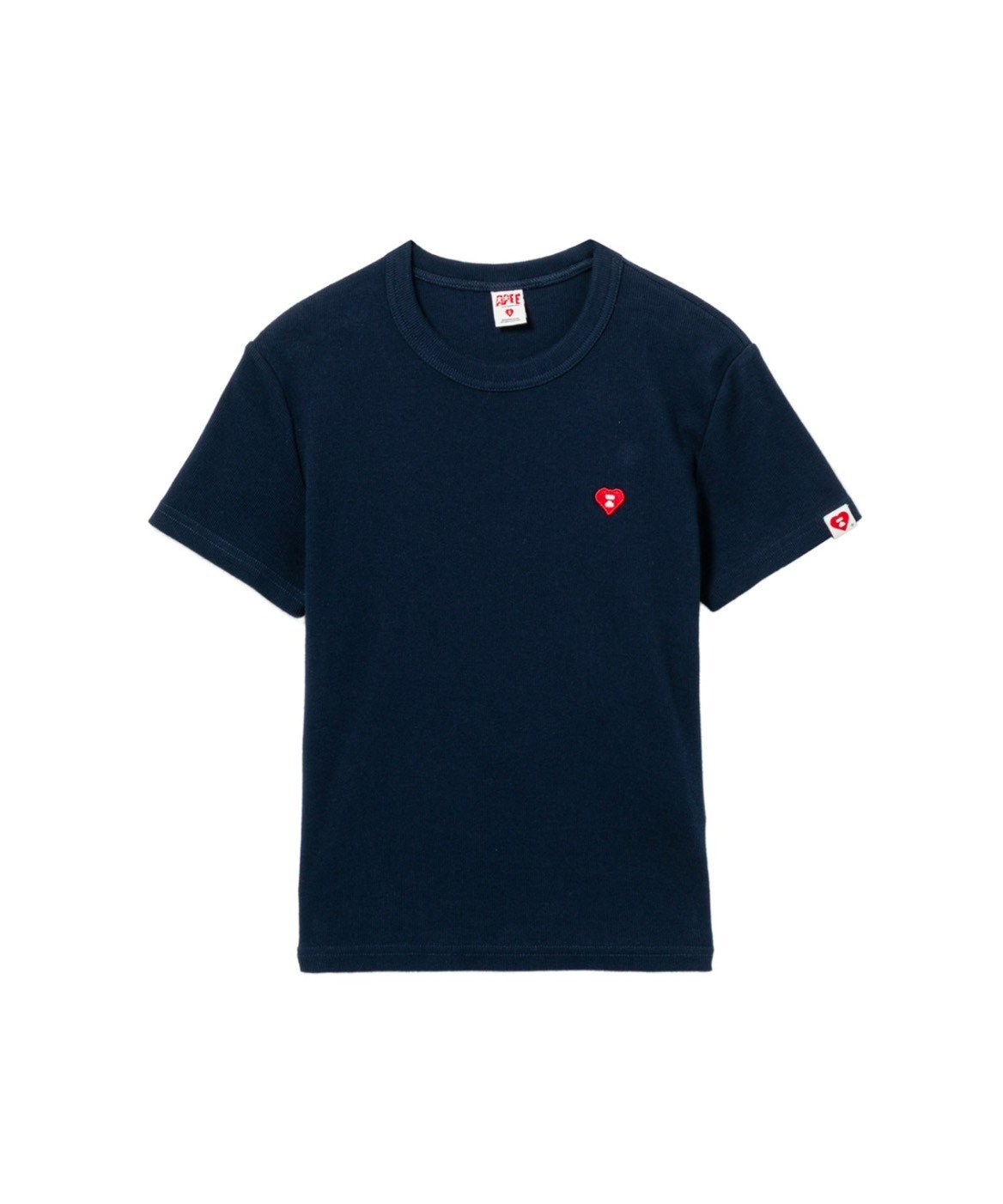 （預購）HEART BADGE RIB TEE
