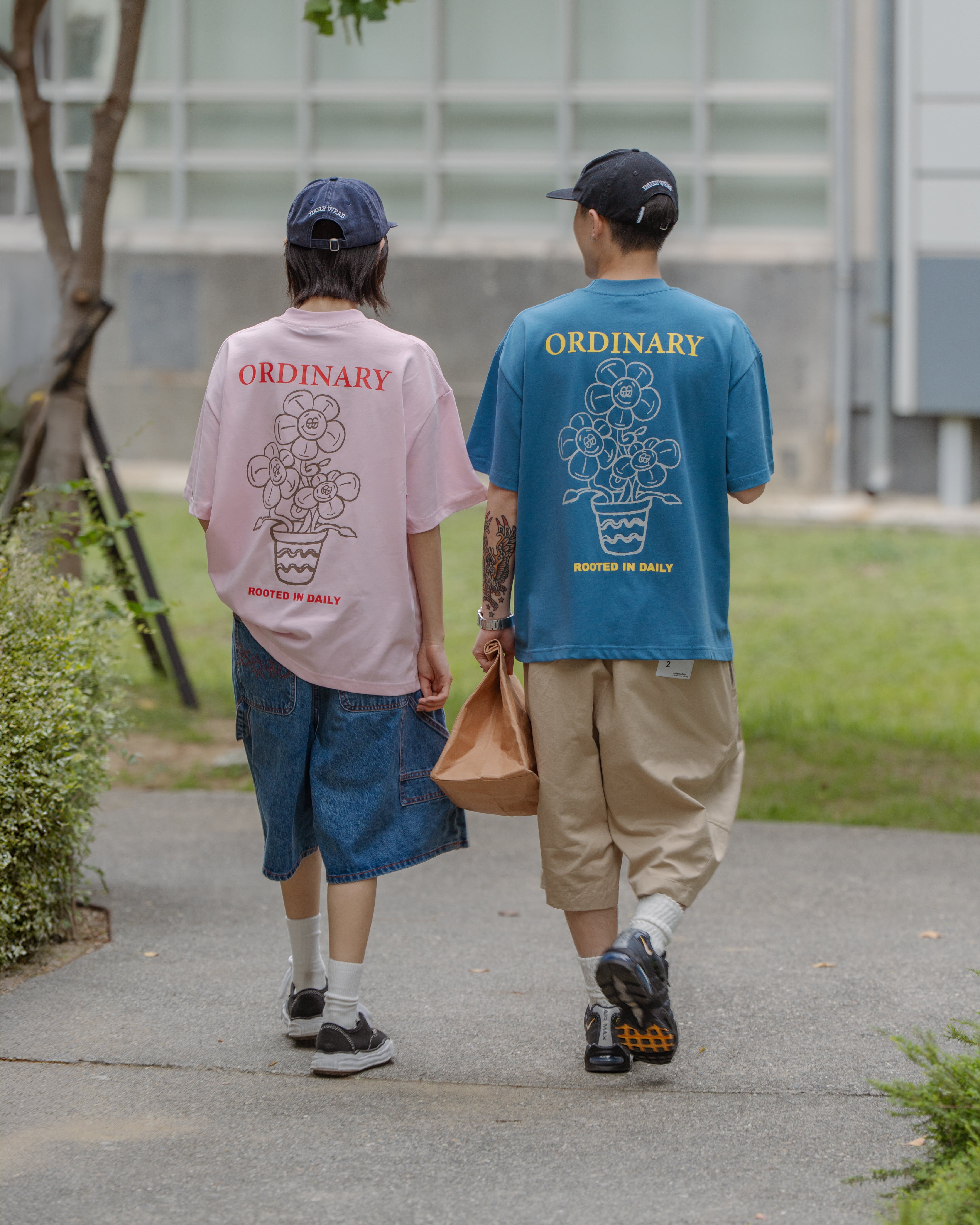 【車庫服飾】ORDINARY HANDDRAWN FLOWER TEE