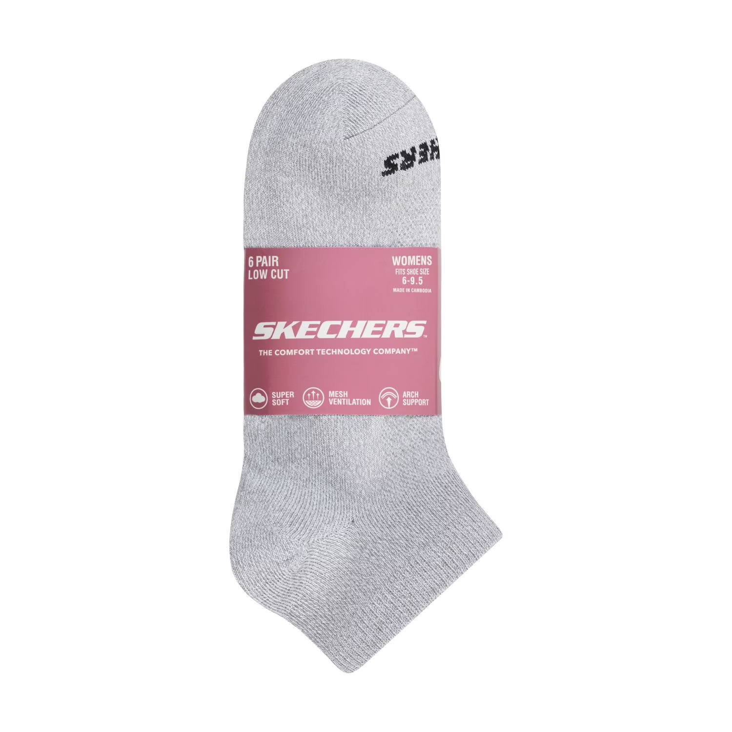 【預購】Skechers H050909  低筒運動休閒襪（6-9.5）（6 入組）