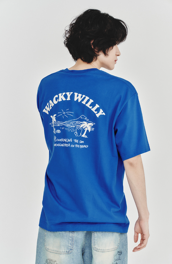 【直播】wacky willy LX050941 海灘圖案度假短袖上衣