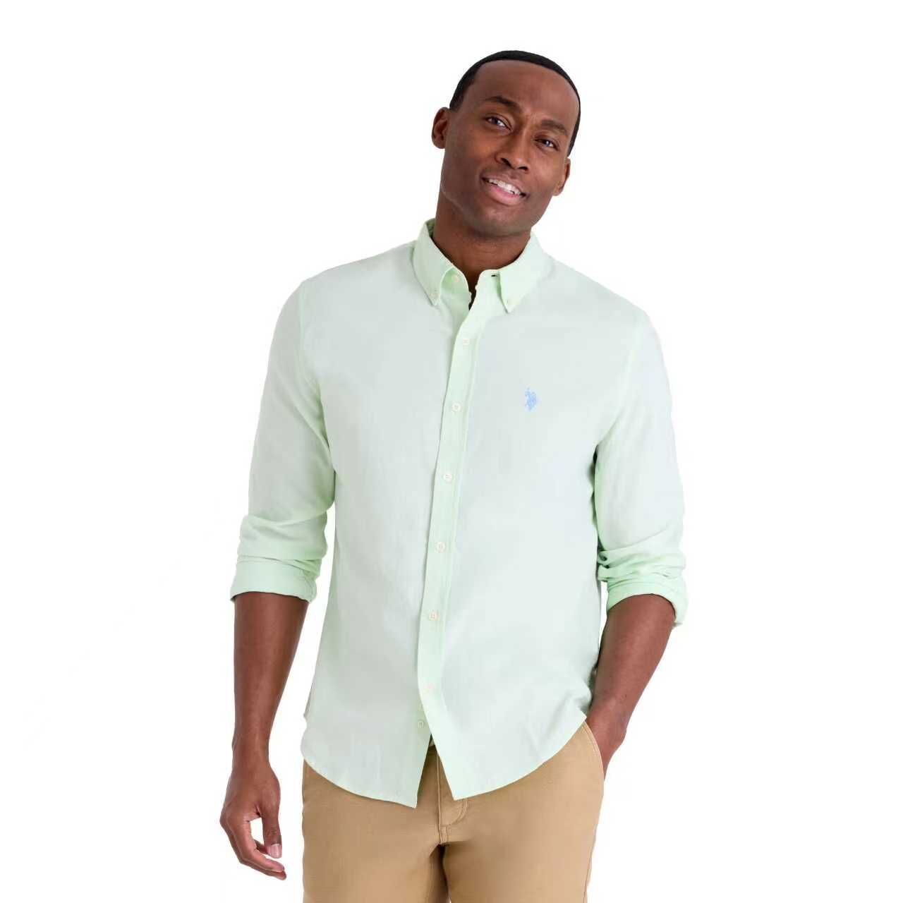【預購】U.S. Polo Assn  H050913 男裝長袖編織襯衫