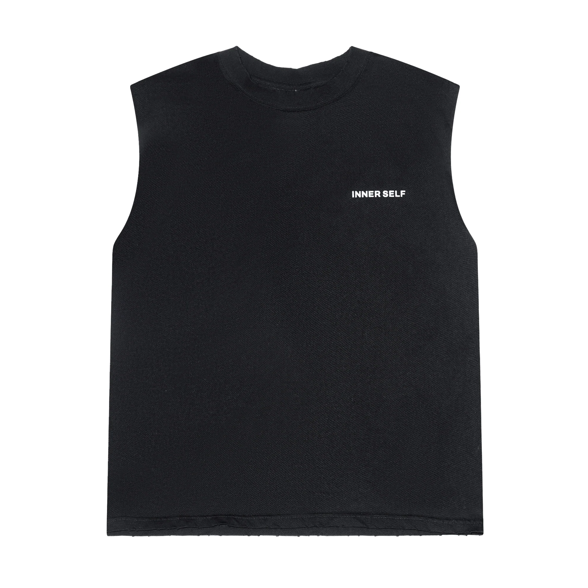 INNER SELF｜CORECOTTON™M RUNNING TANK ТОP"Washed Black"