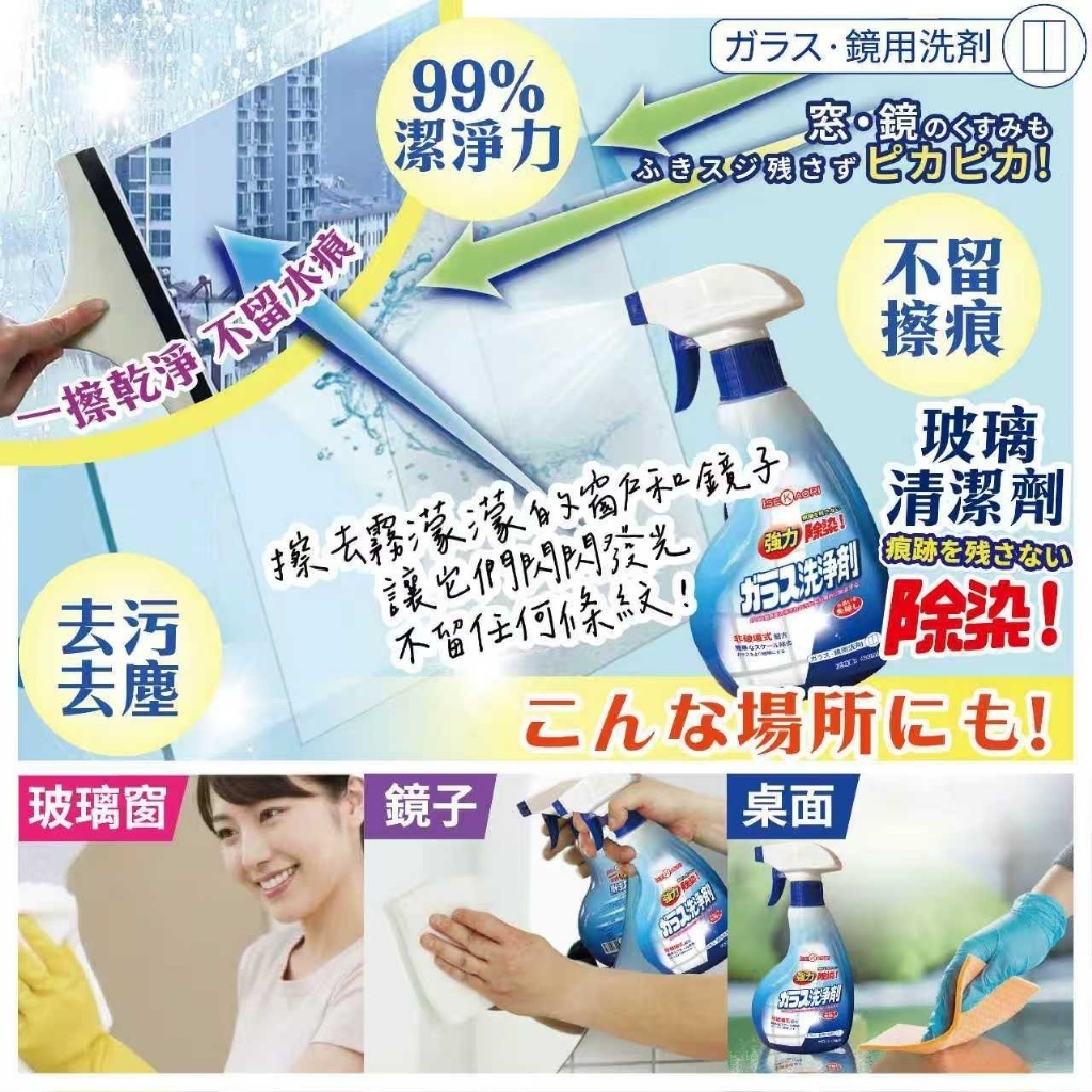WSBB11507  日本爆款襲來！ 🇯🇵✨玻璃清潔劑 400mL《一組2罐》（7月中旬 ）