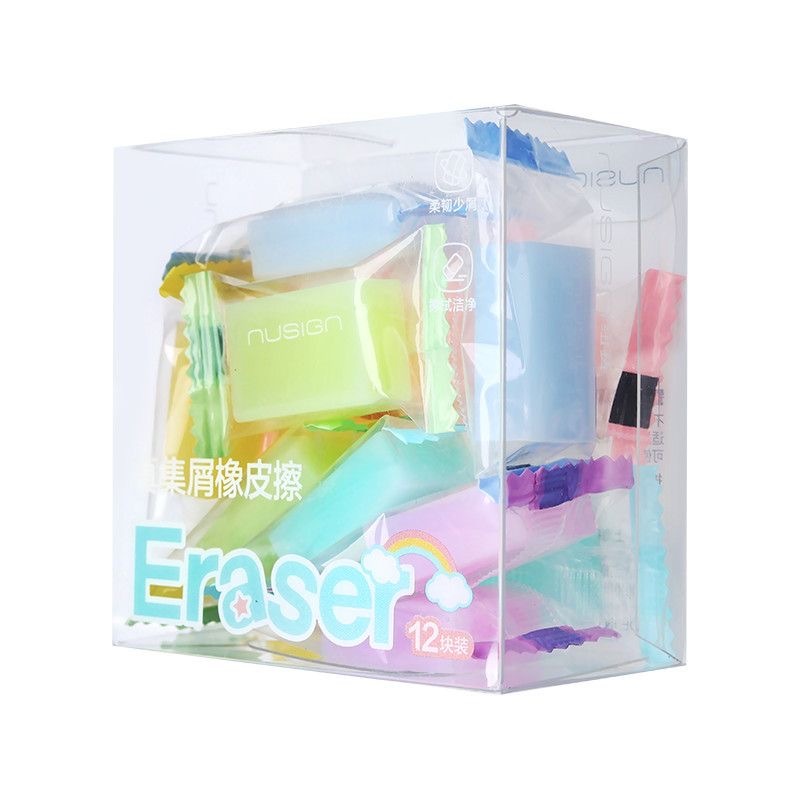 得力 nusign 糖果橡皮檫 高颜值 1盒12粒