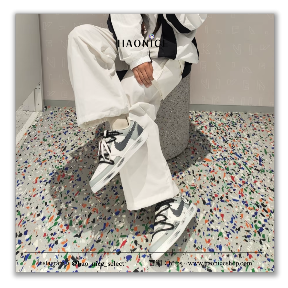【HAO NICE】客製🎨Nike Court Vision 1⚡️數碼幽靈(幽靈) 灰白 板鞋 休閒鞋 假一賠十 配合legit 驗貨