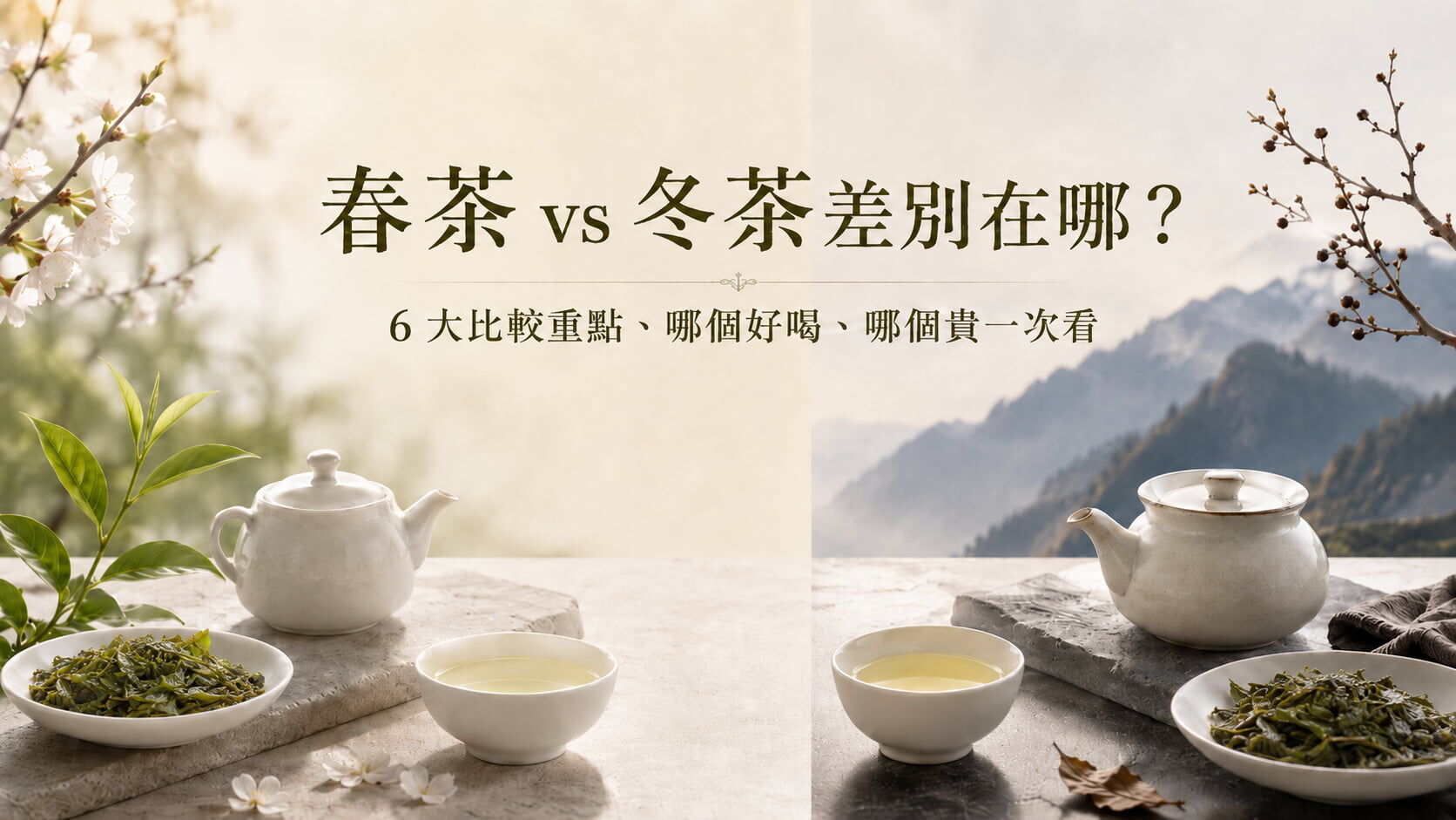 春茶 vs 冬茶差別在哪？6 大比較重點、哪個好喝、哪個貴一次看