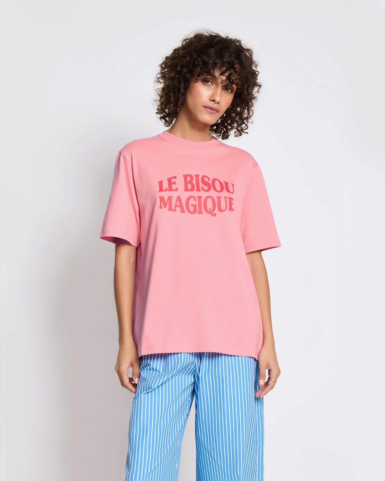 The Magic Kiss women's organic cotton t-shirt - raspberry | émoi émoi