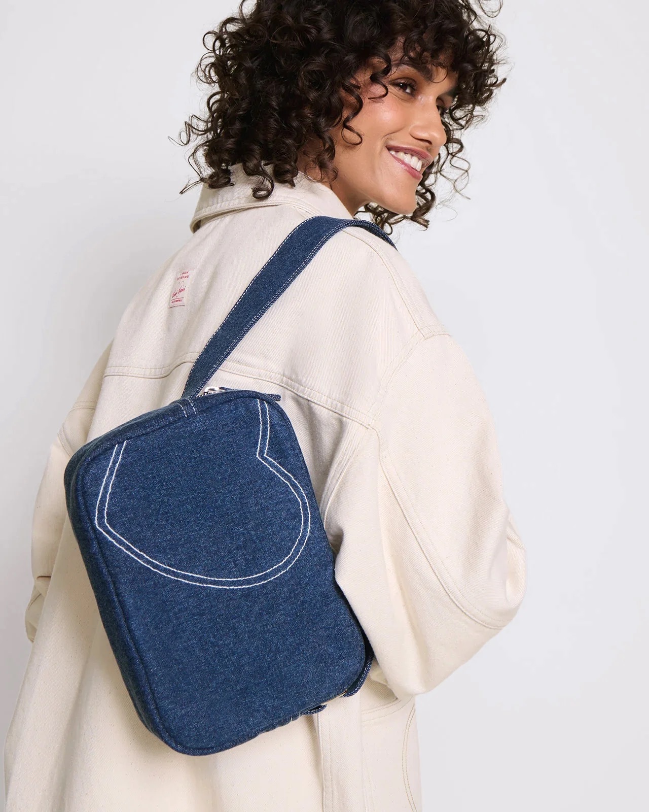 The Heart denim crossbody bag| émoi émoi