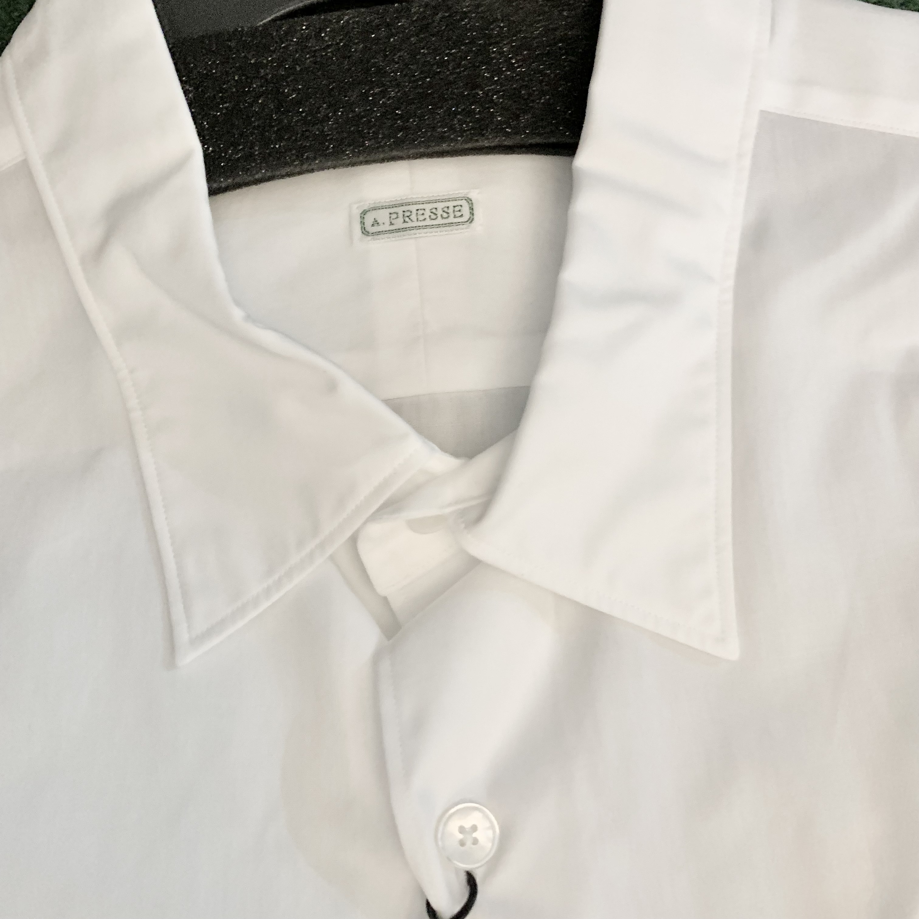 A.PRESSE REGULAR COLLAR SHIRT LS - WHITE SIZE 3