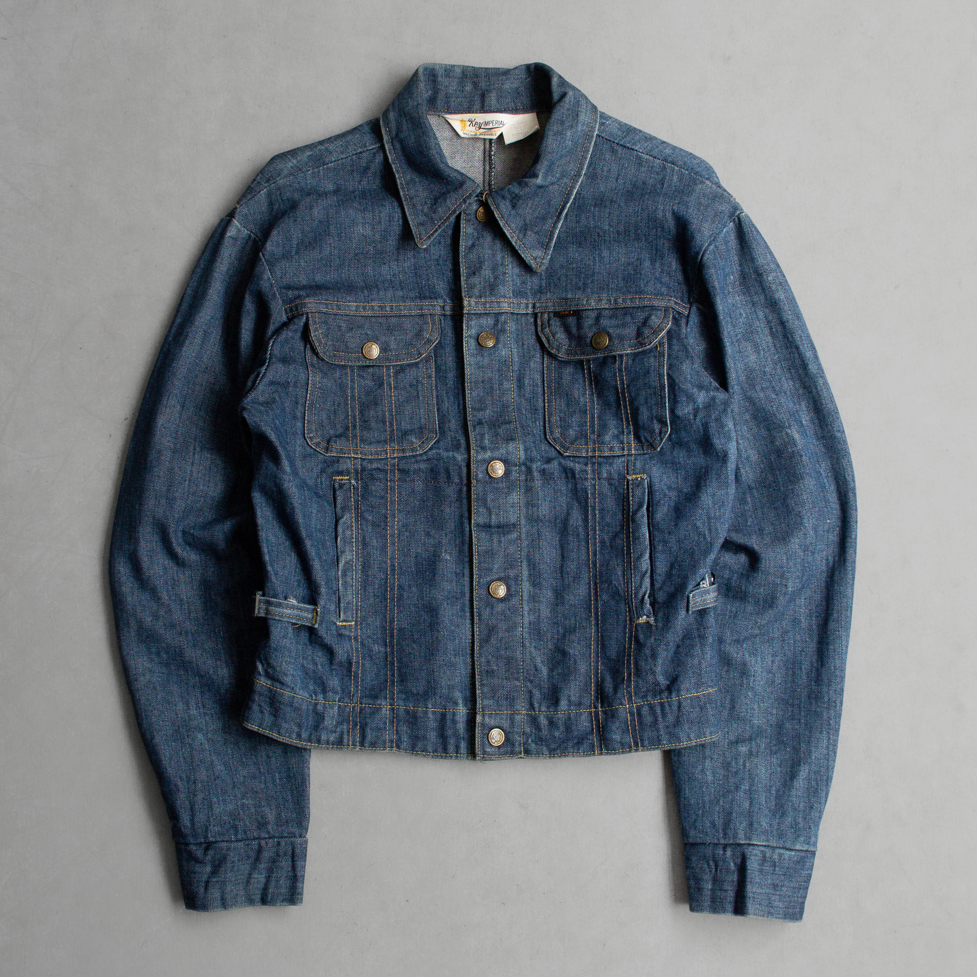 60S KEY IMPERIAL DENIM JACKET 美國製 藍色 牛仔 丹寧 外套 夾克