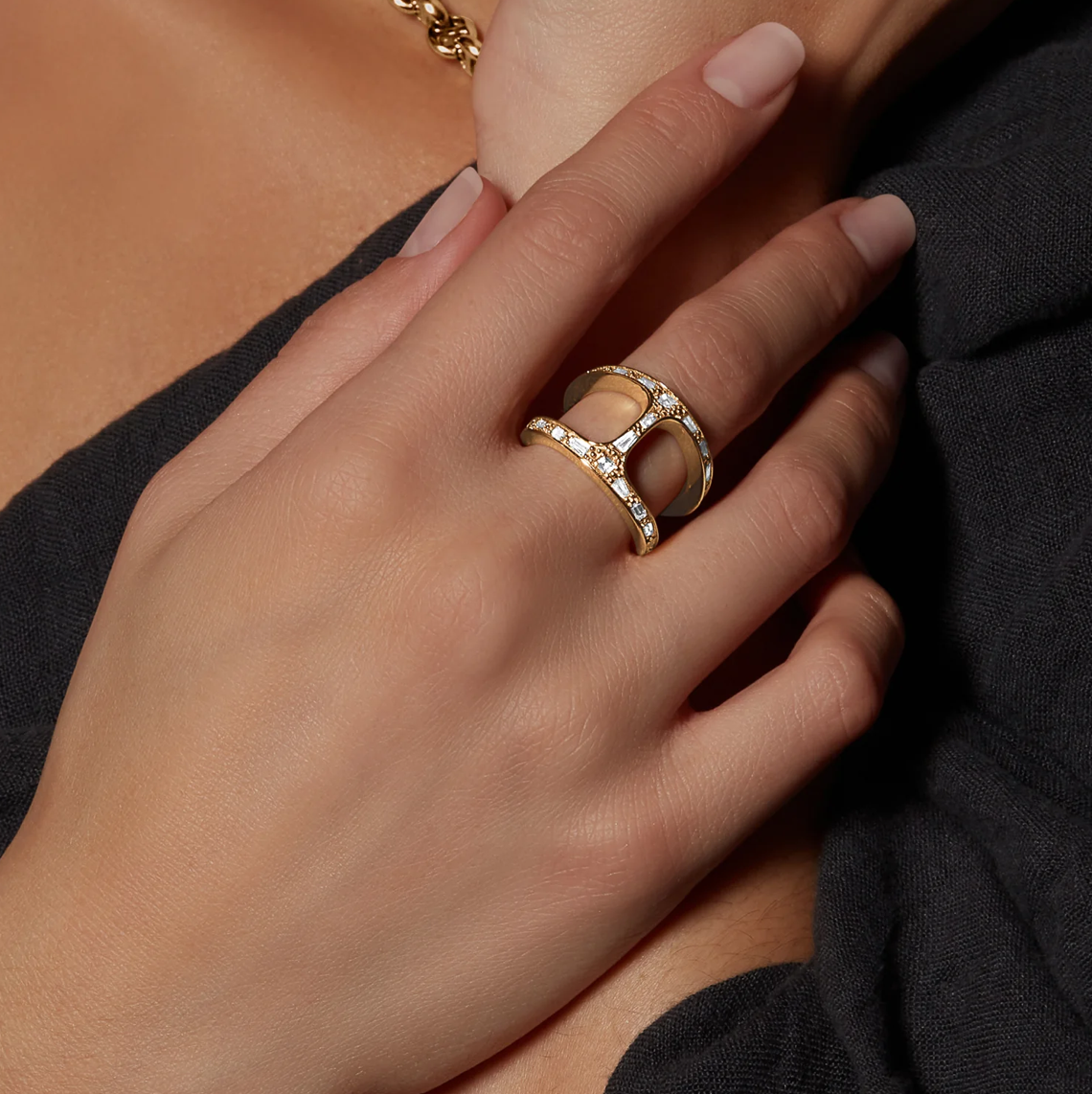 HB010D PHANTOM BAGUETTE - 18K GOLD
