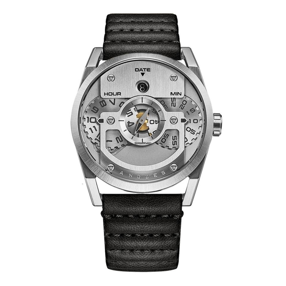 DiscOne Raw Steel (with black leather strap)